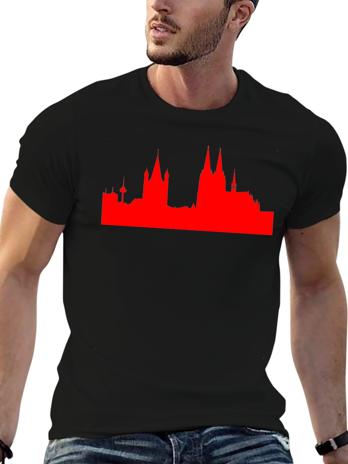 City Skyline Graphic Tee - Modern Style