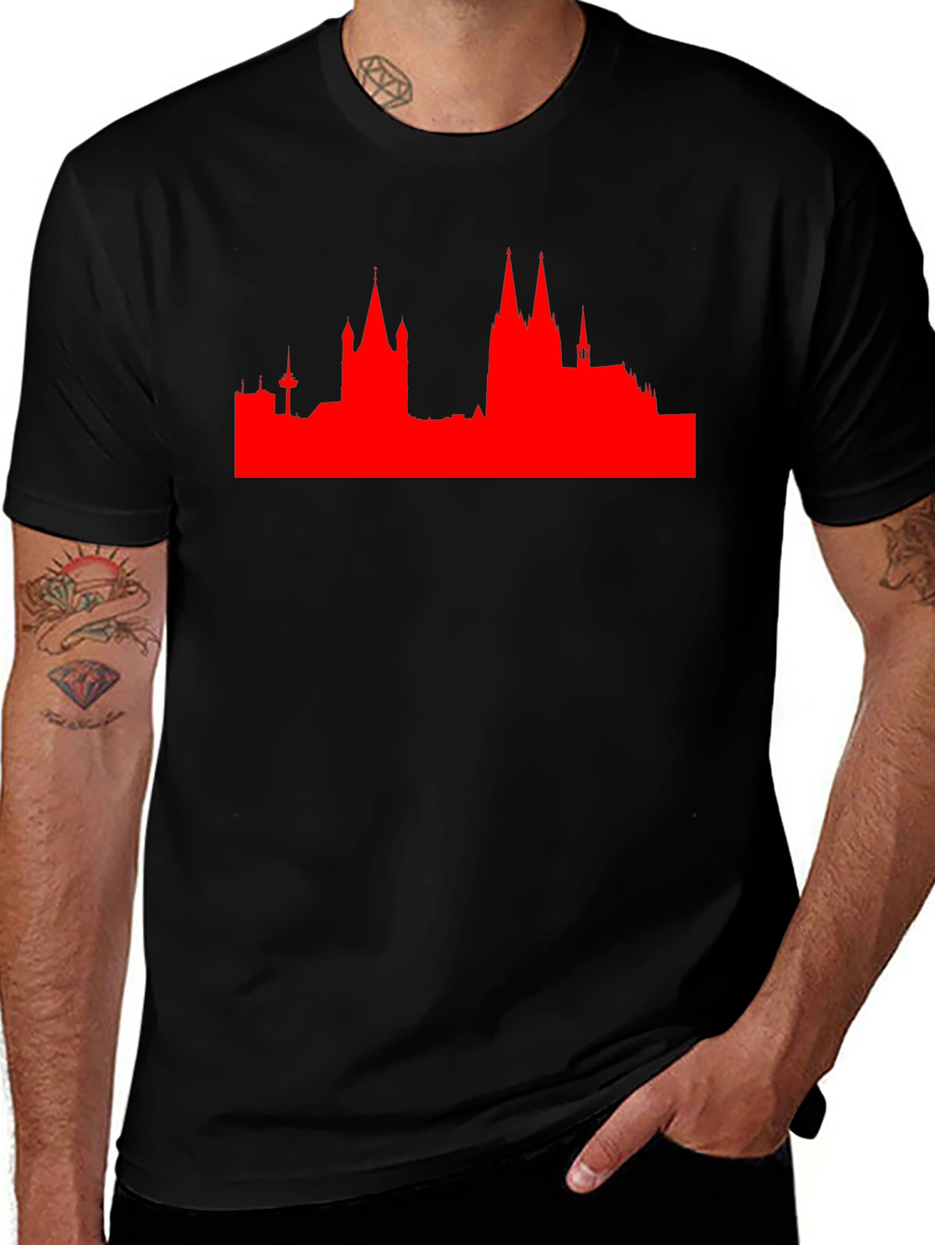 City Skyline Graphic Tee - Modern Style
