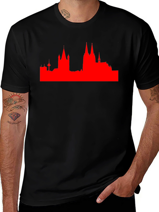 City Skyline Graphic Tee - Modern Style