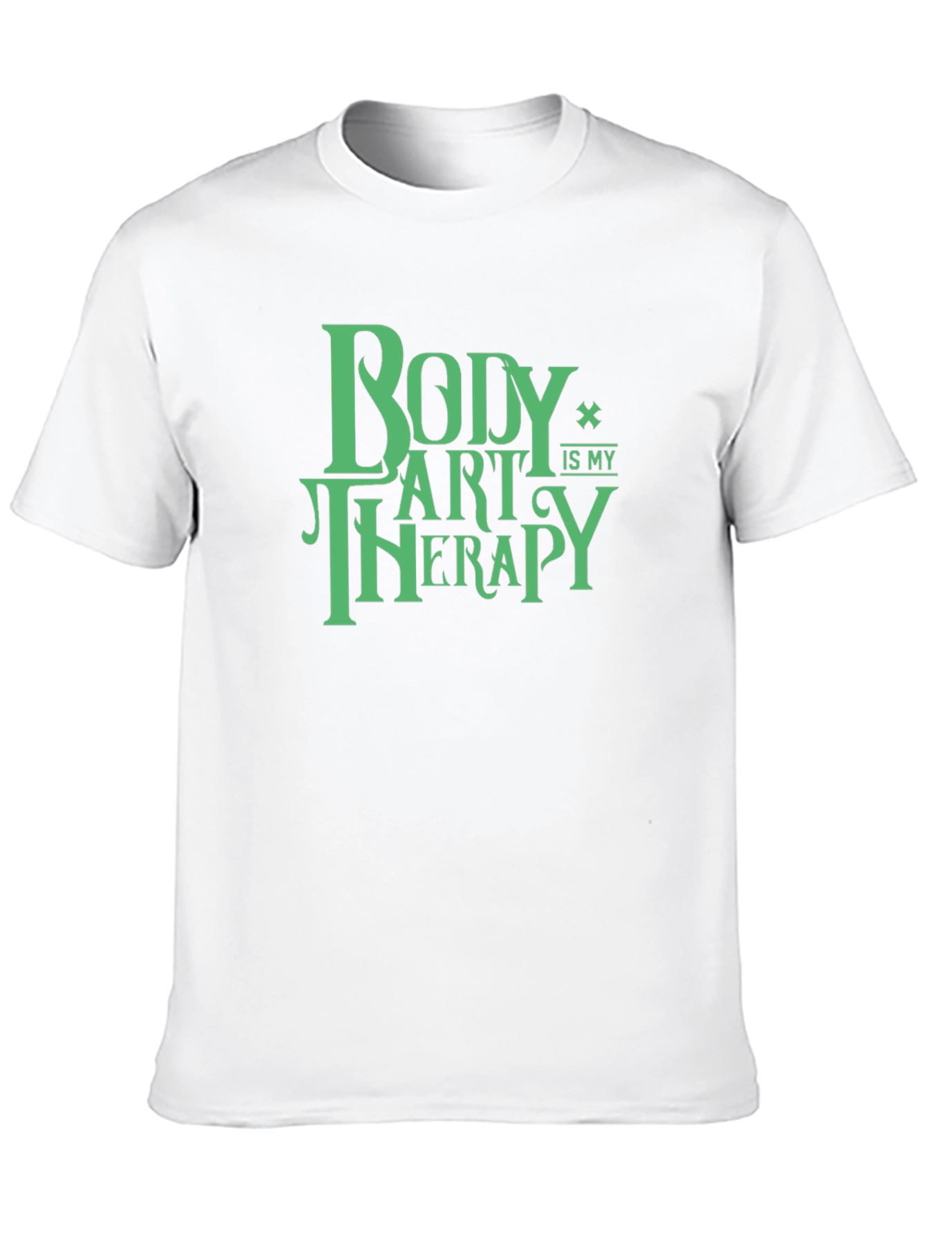 Body Art Therapy T-Shirt - Black Cotton Graphic Tee