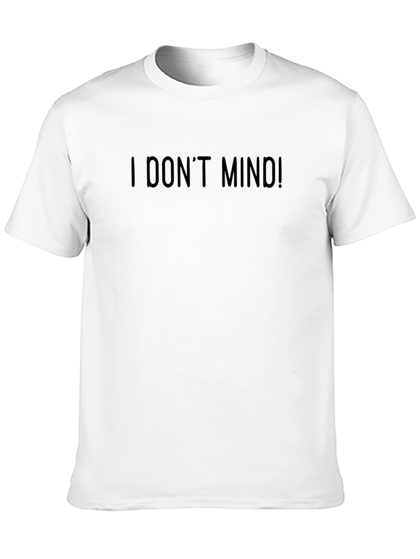 I Dont Mind! Black Graphic Tee