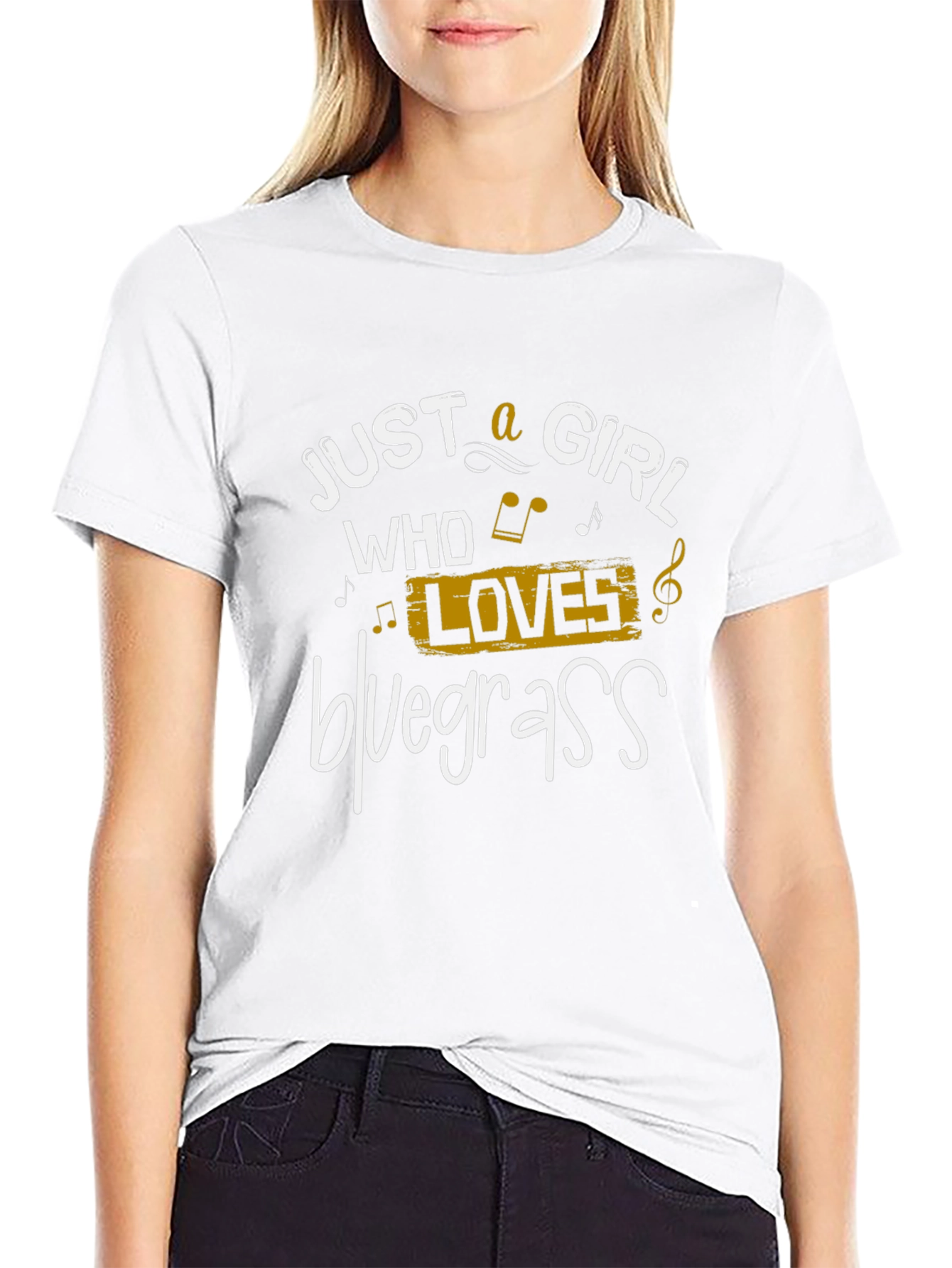 Just a Girl Who Loves Bluegrass T-Shirt