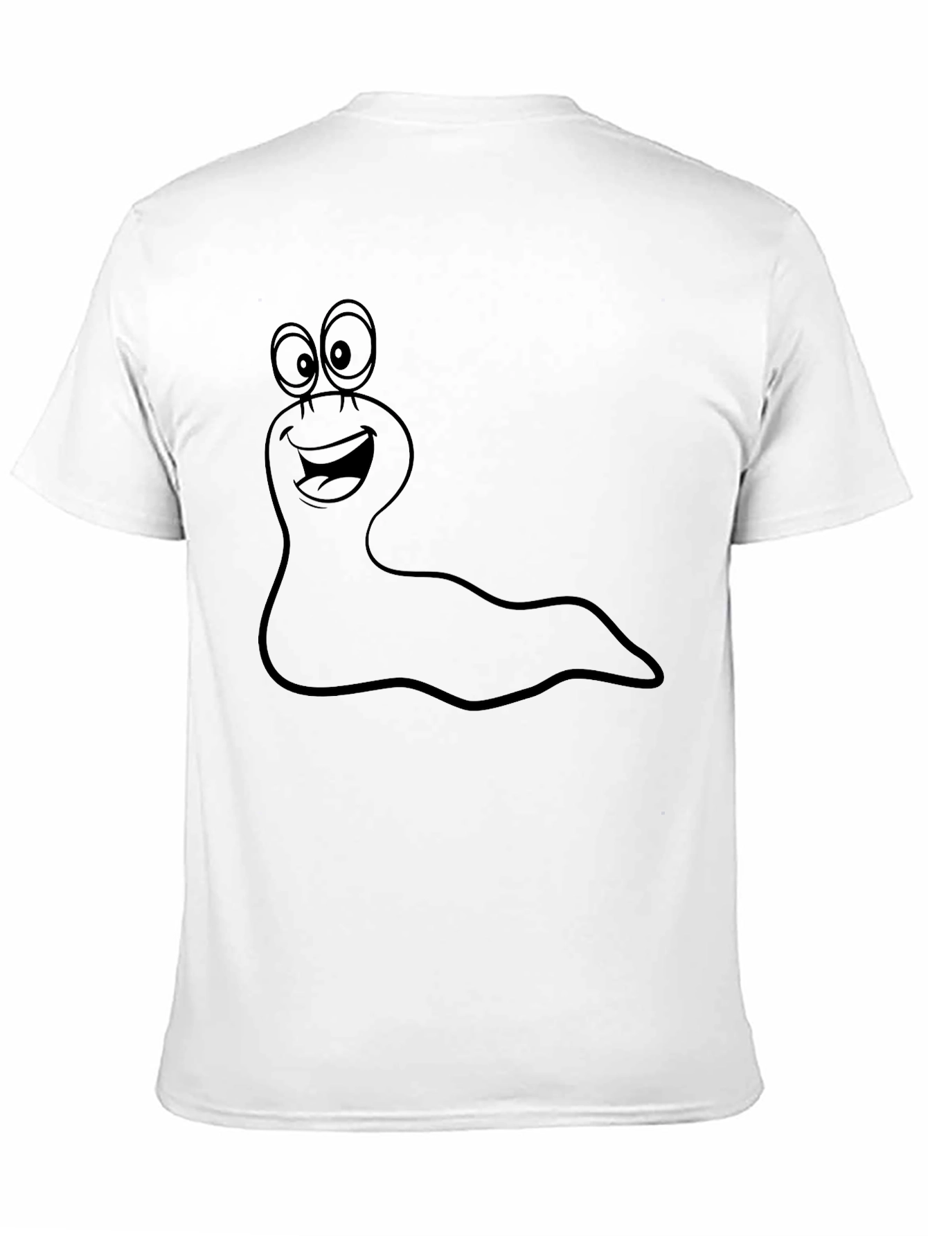 Funny Cartoon Slug Graphic T-Shirt