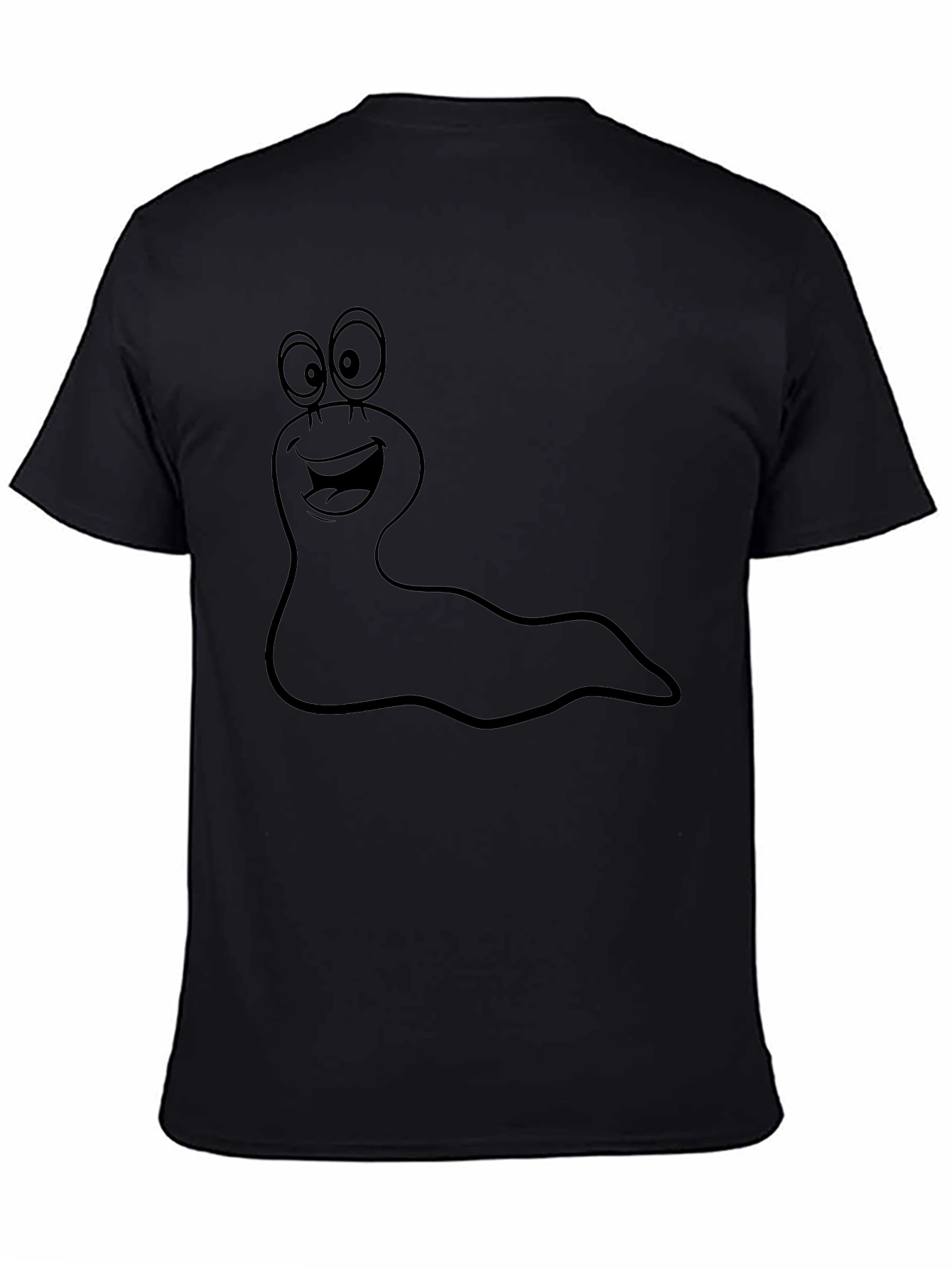 Funny Cartoon Slug Graphic T-Shirt