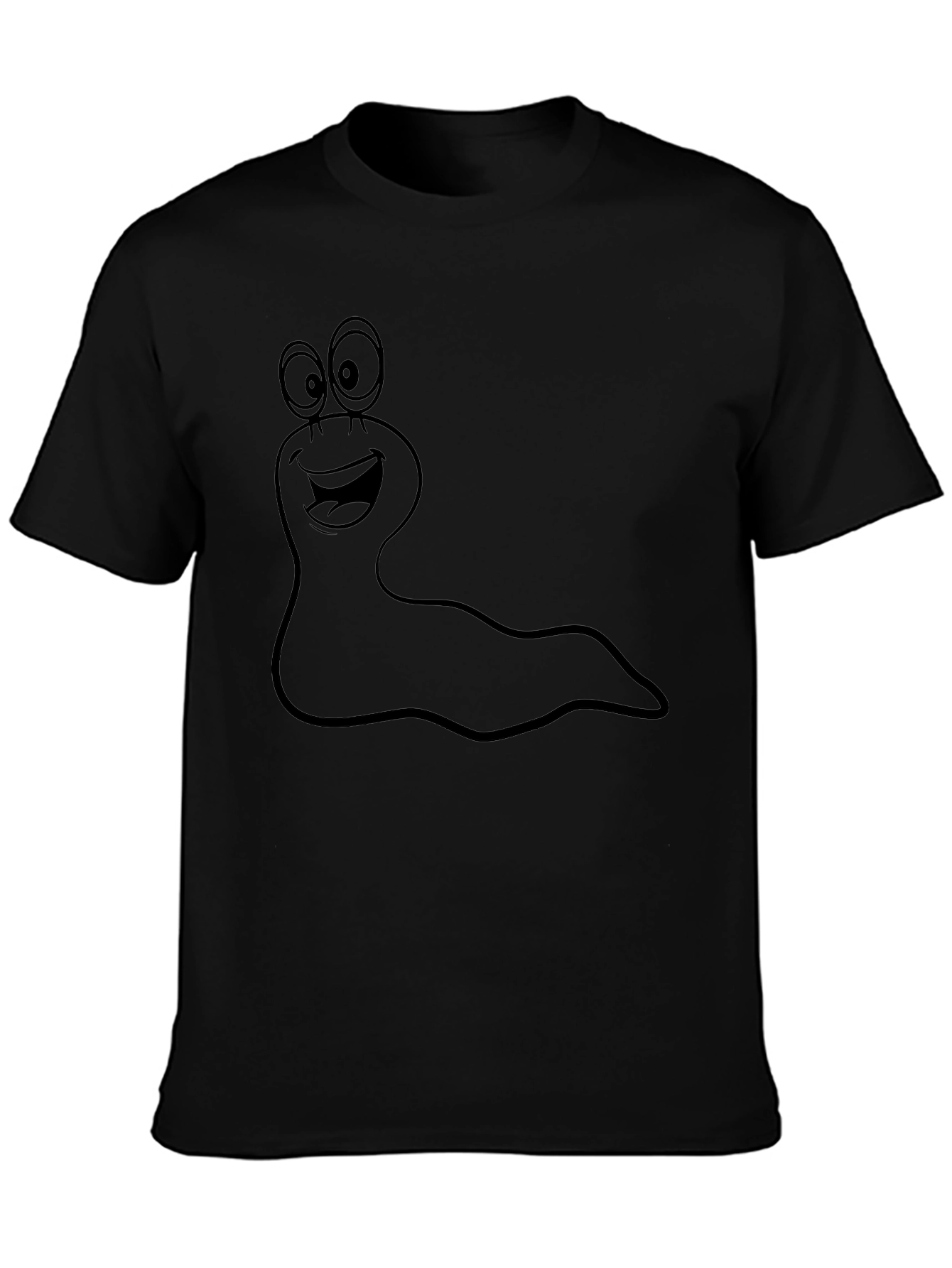 Funny Cartoon Slug Graphic T-Shirt