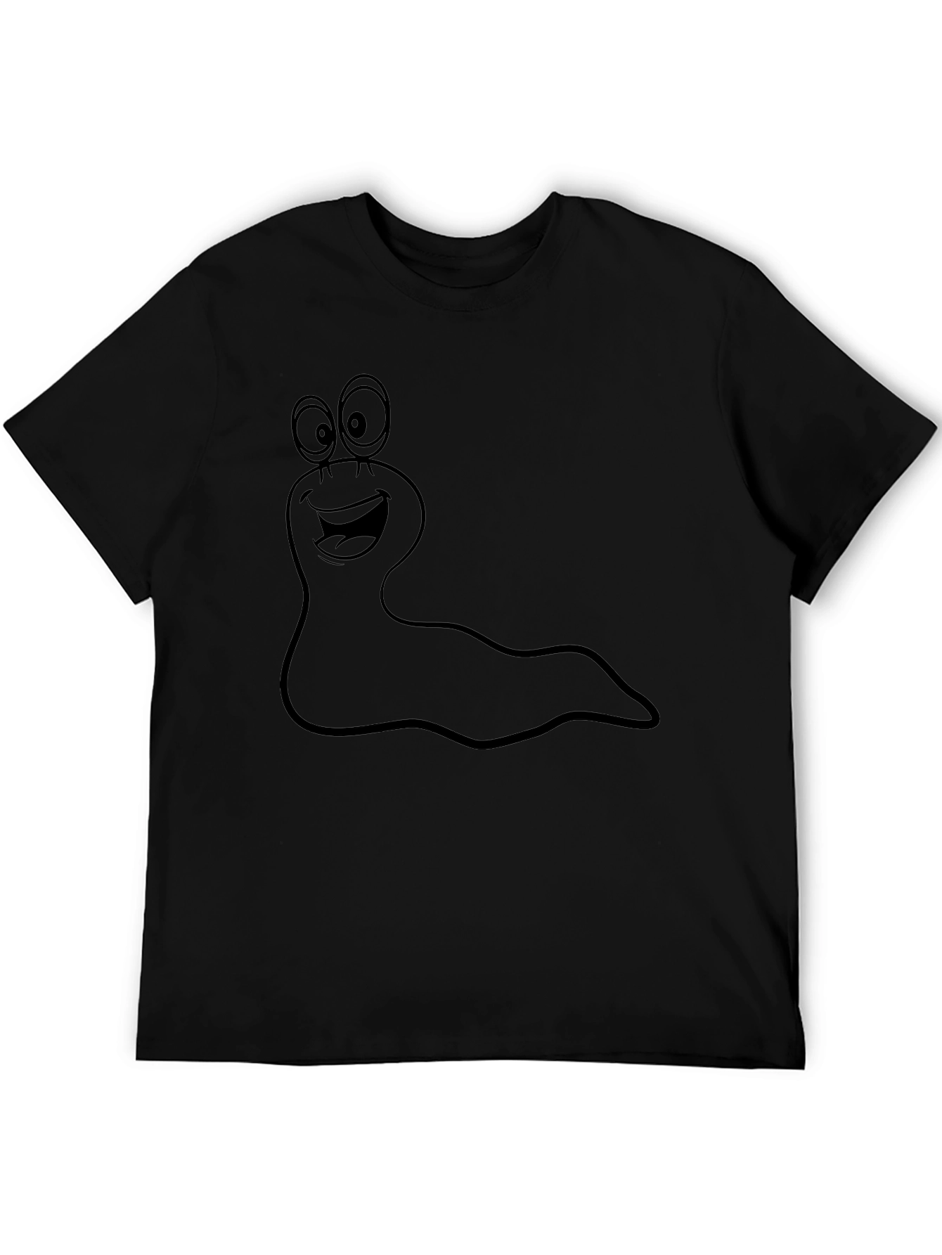 Funny Cartoon Slug Graphic T-Shirt