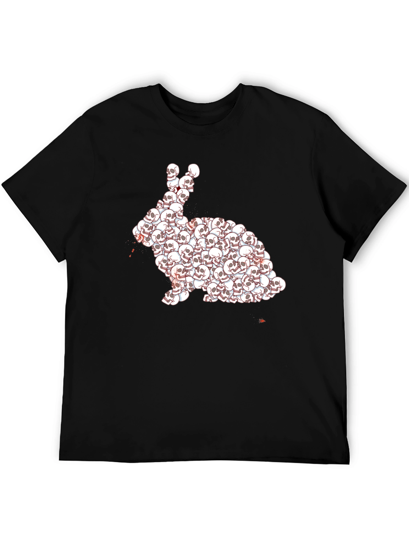Skull Rabbit Graphic T-Shirt - Dark Humor Tee