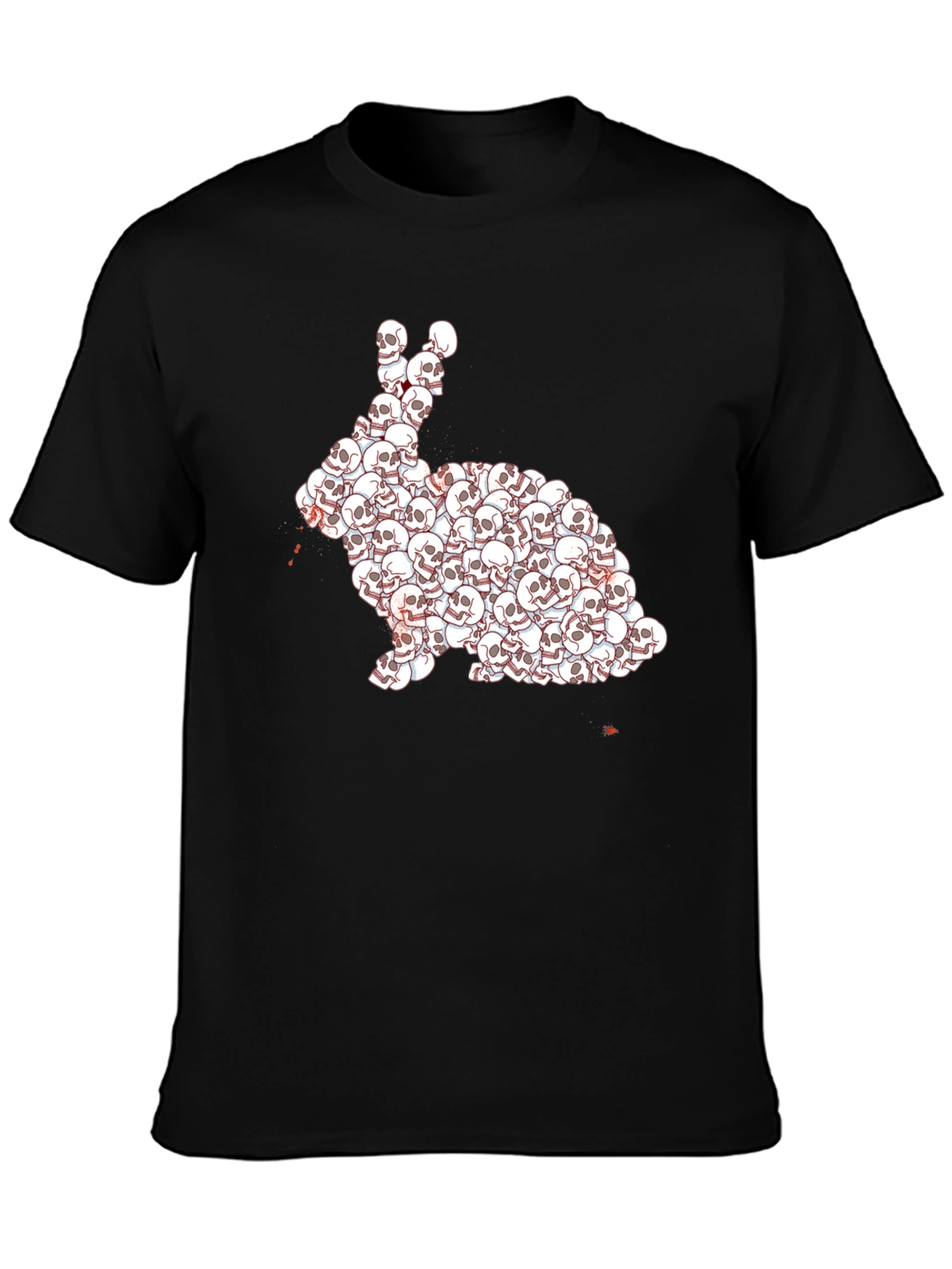Skull Rabbit Graphic T-Shirt - Dark Humor Tee