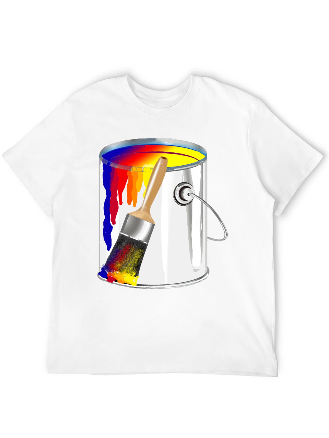 Paint Bucket & Brush Graphic Tee - Artist Inspired