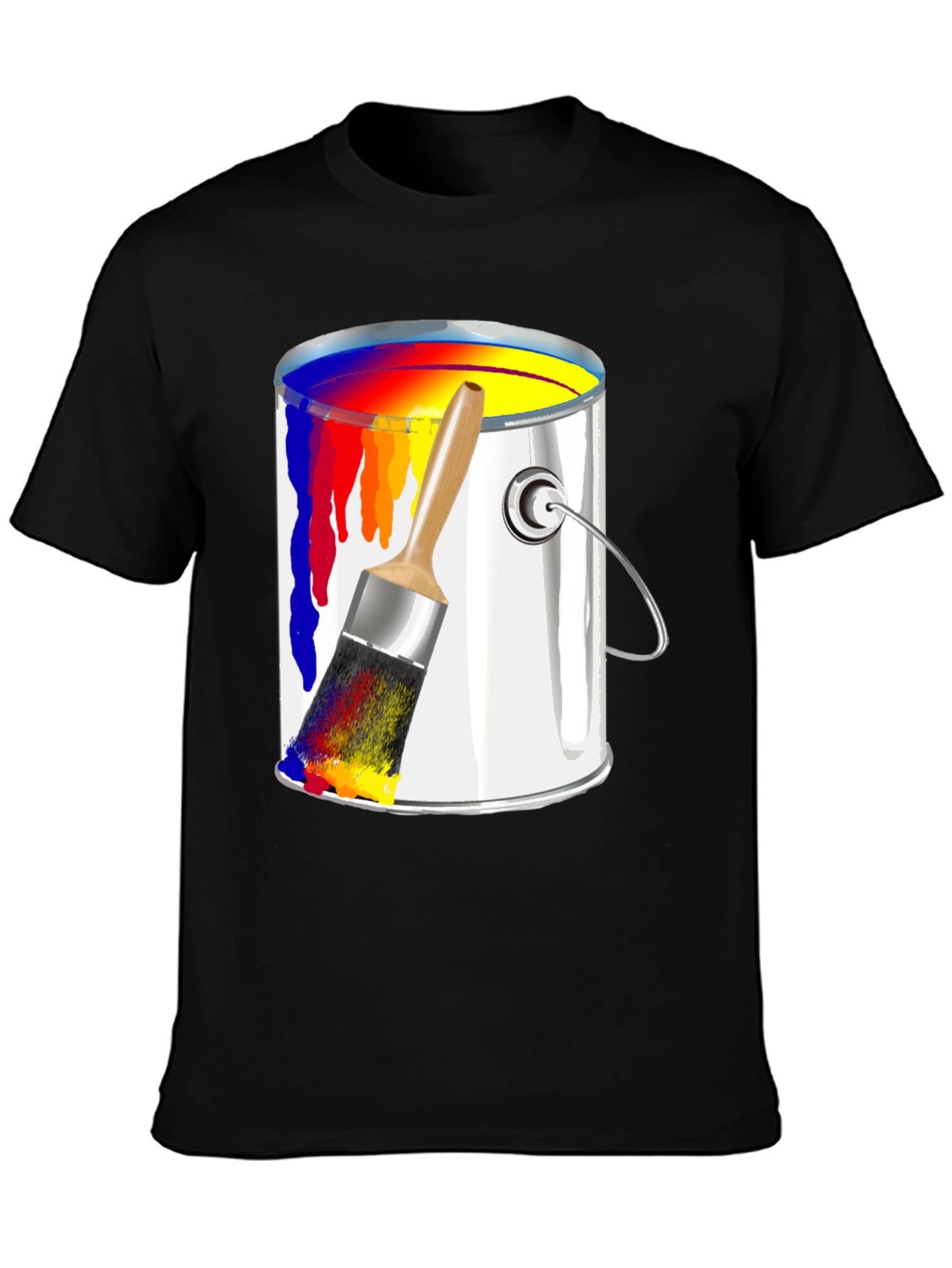 Paint Bucket & Brush Graphic Tee - Artist Inspired