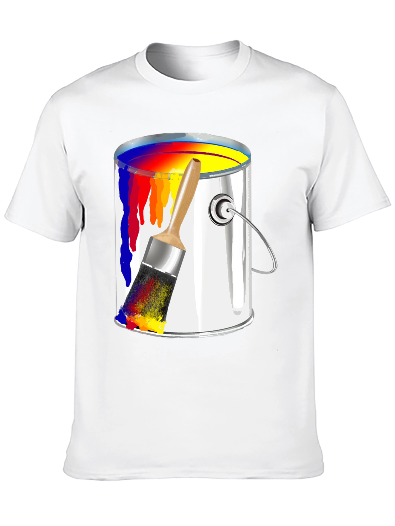 Paint Bucket & Brush Graphic Tee - Artist Inspired