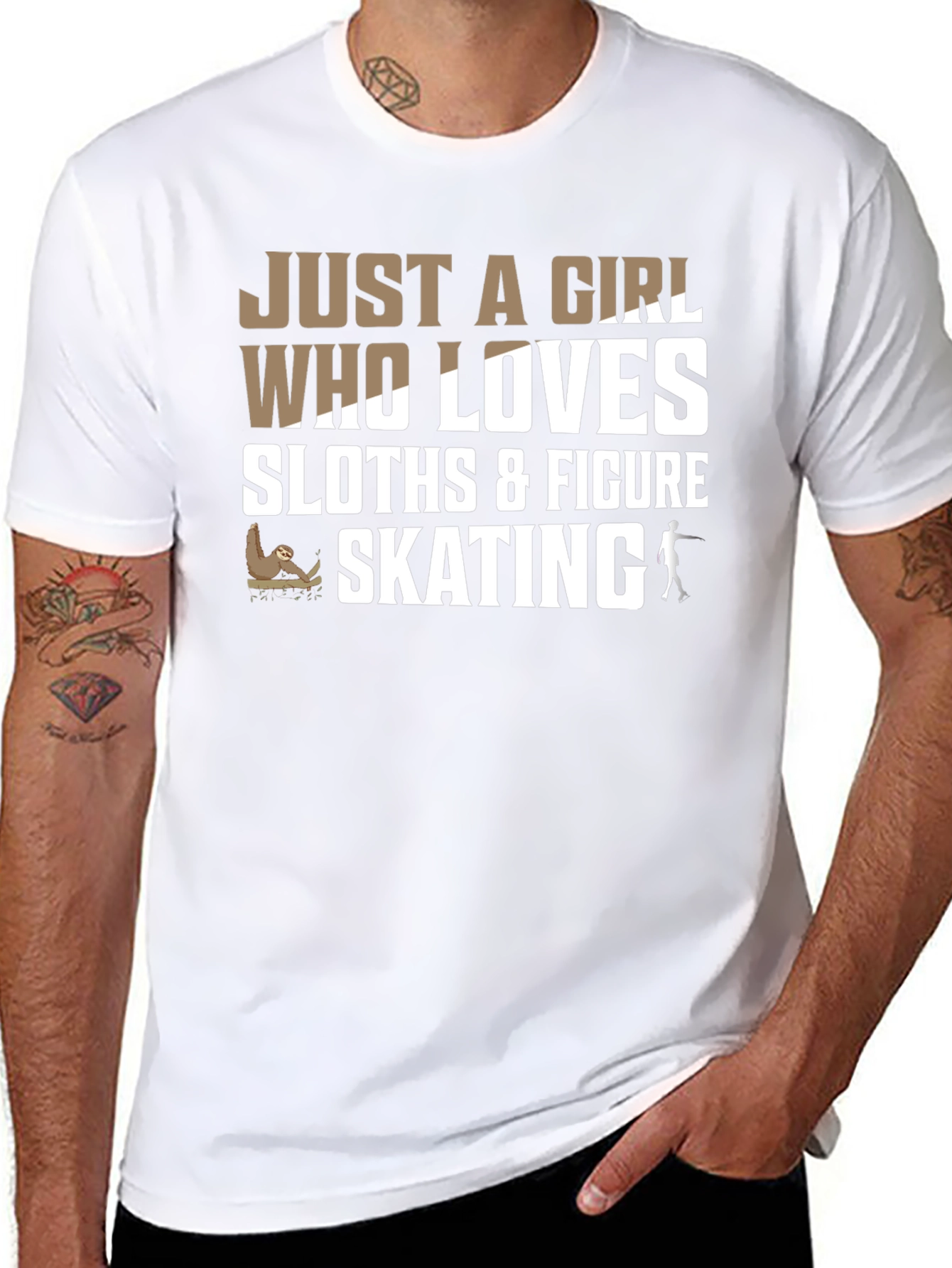 Sloth & Figure Skating Lover T-Shirt