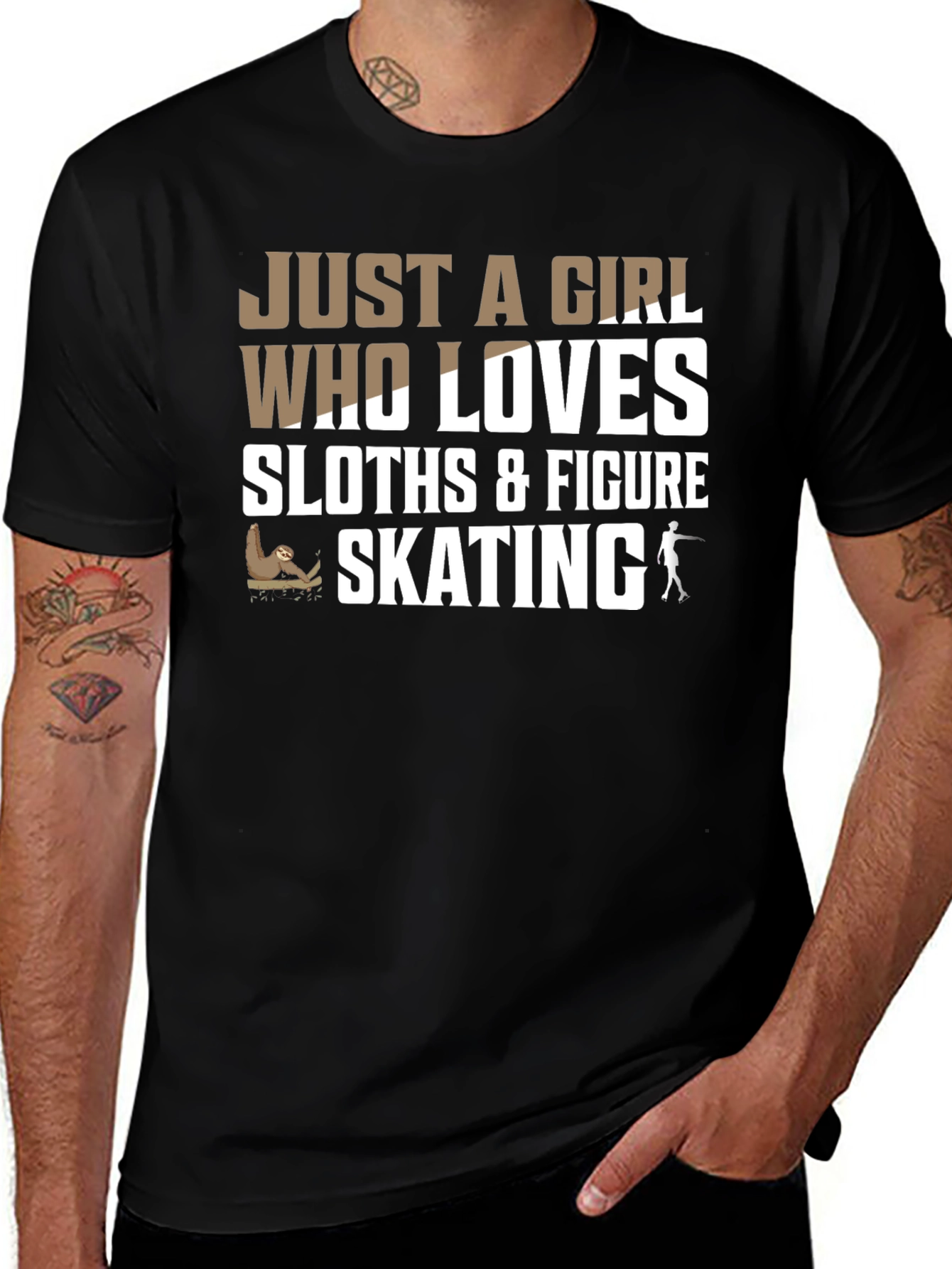 Sloth & Figure Skating Lover T-Shirt