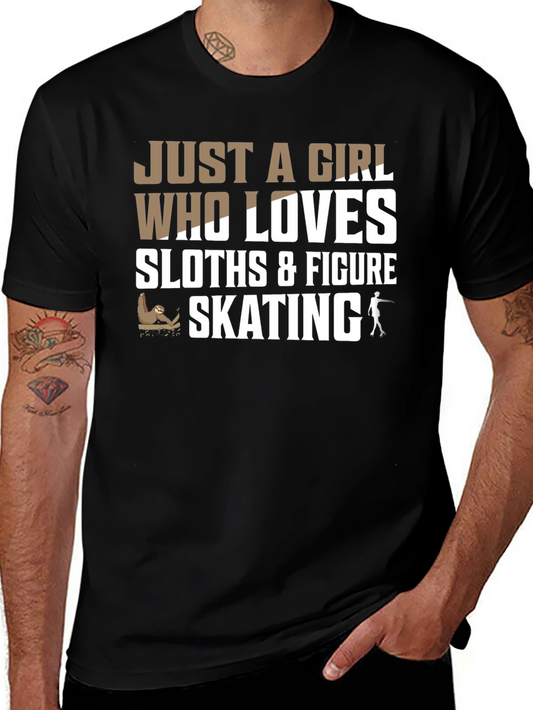 Sloth & Figure Skating Lover T-Shirt