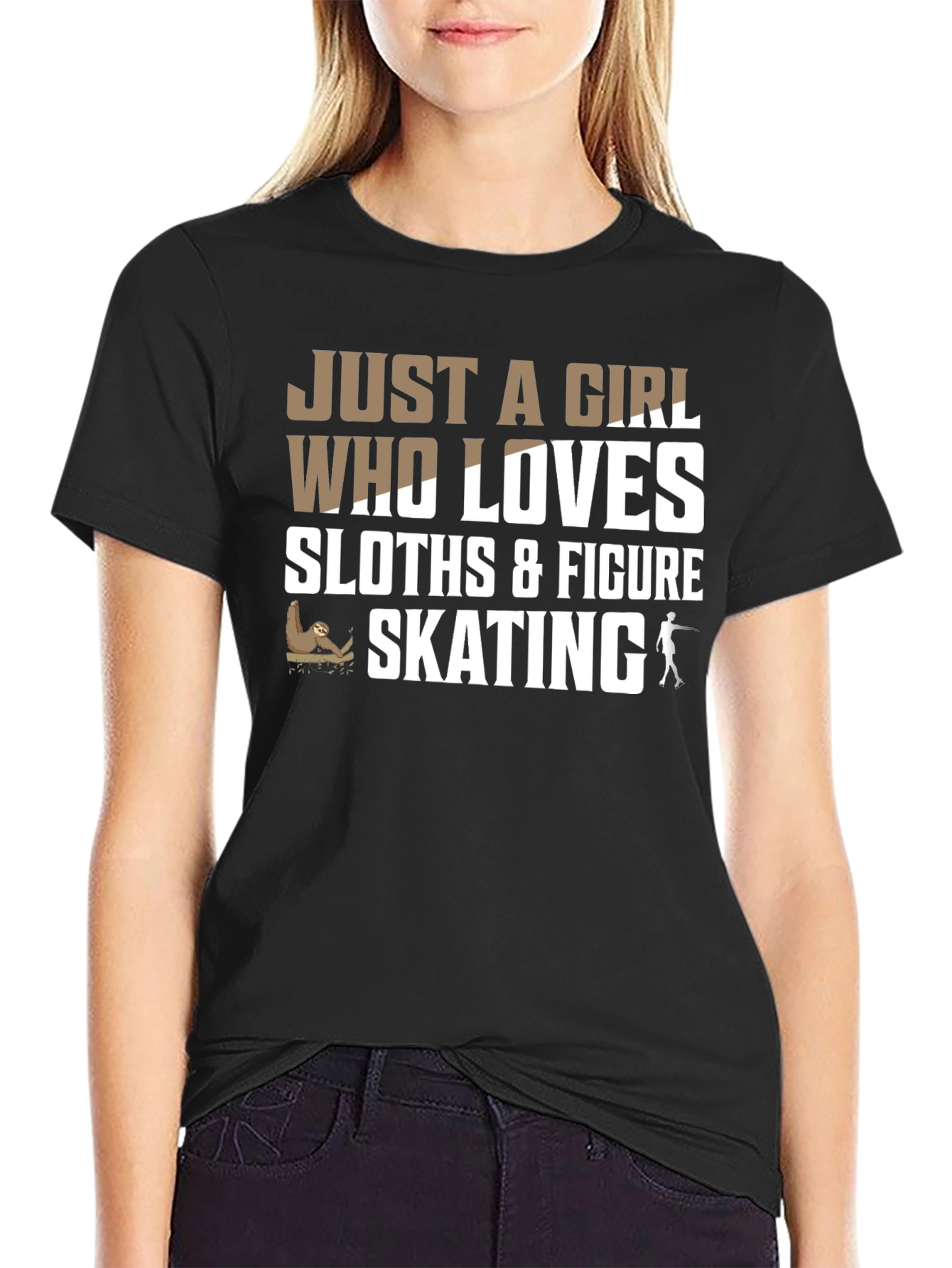 Sloth & Figure Skating Lover T-Shirt
