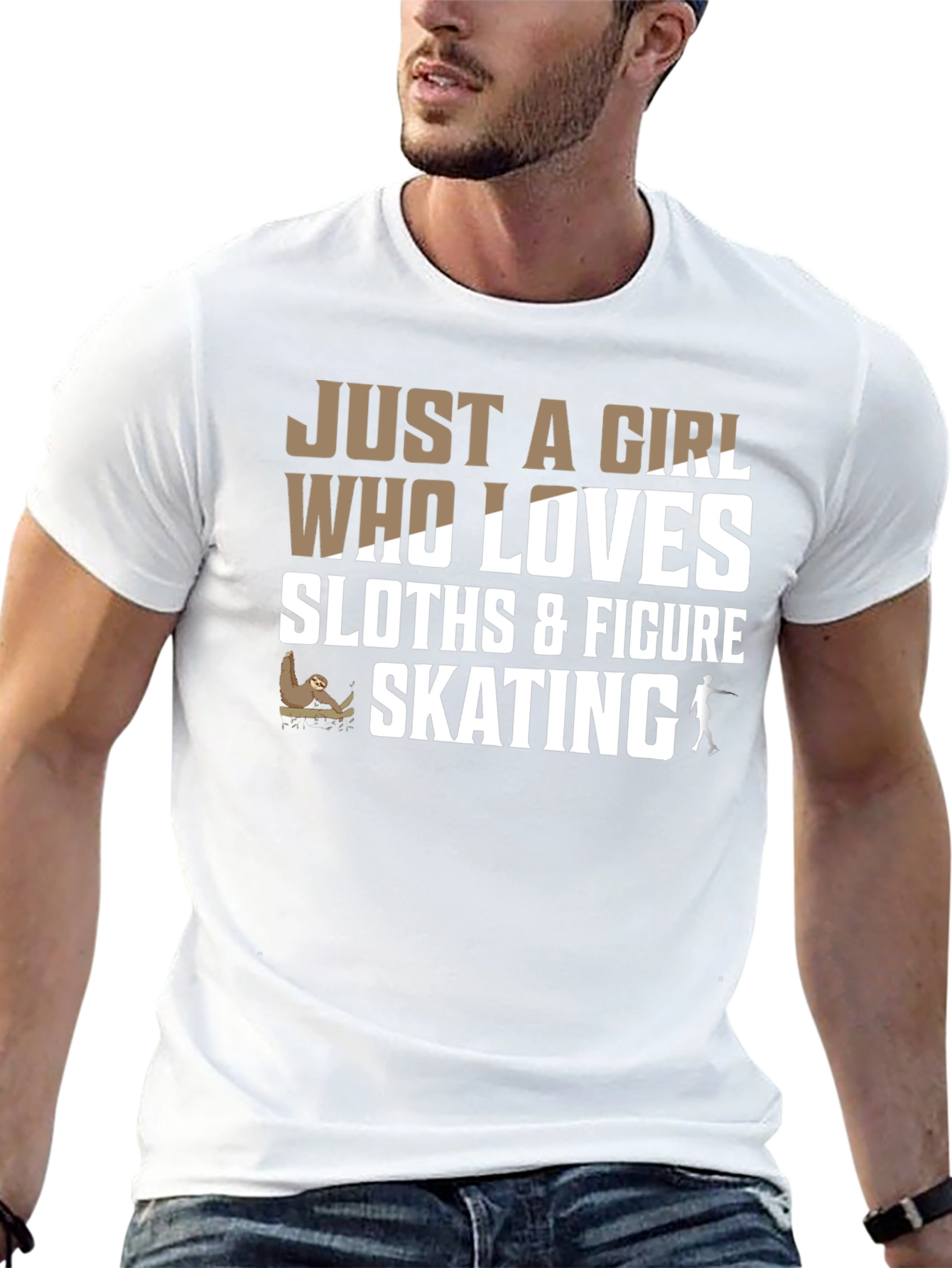 Sloth & Figure Skating Lover T-Shirt