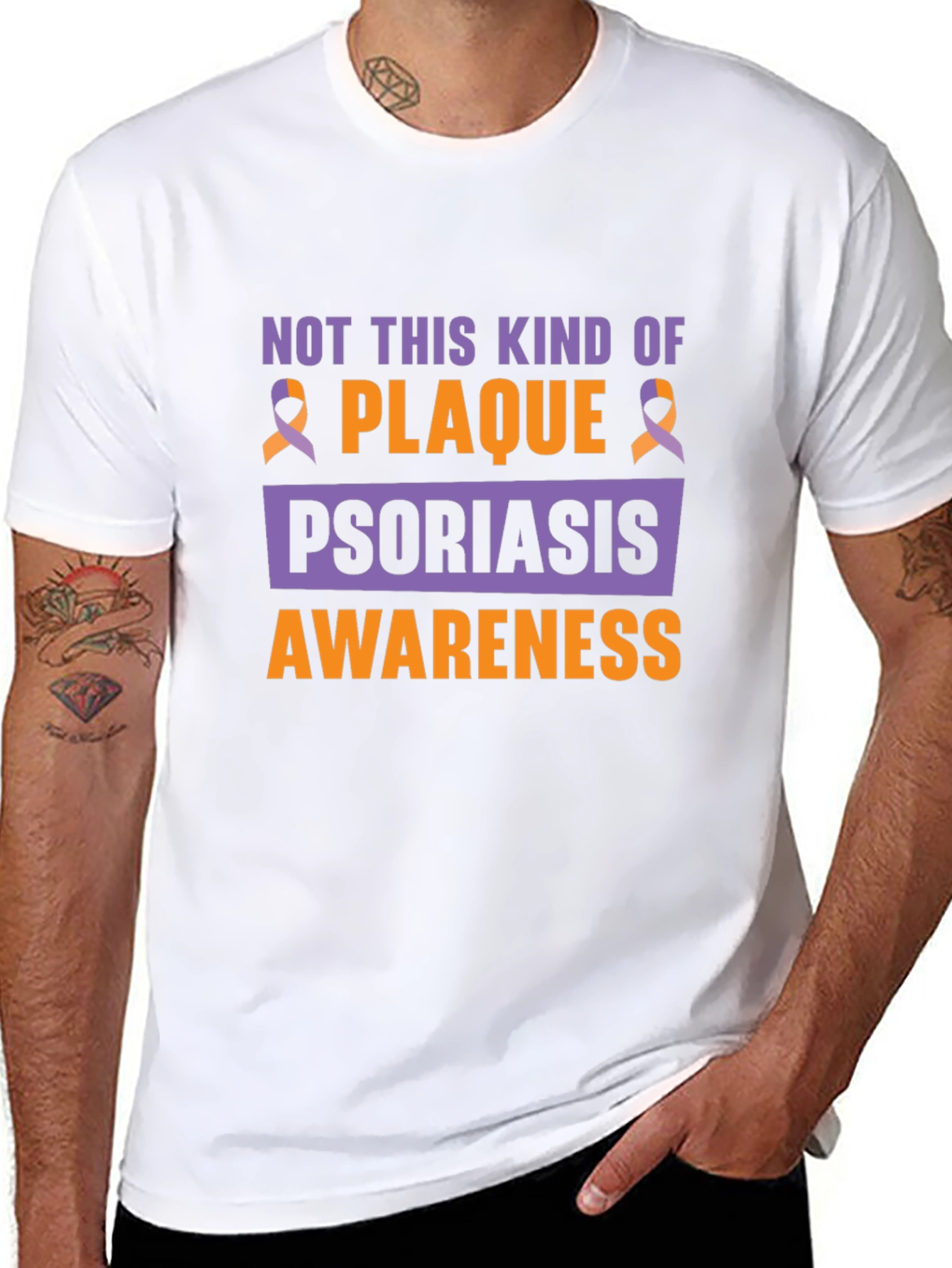 Psoriasis Awareness Ribbon Graphic Tee