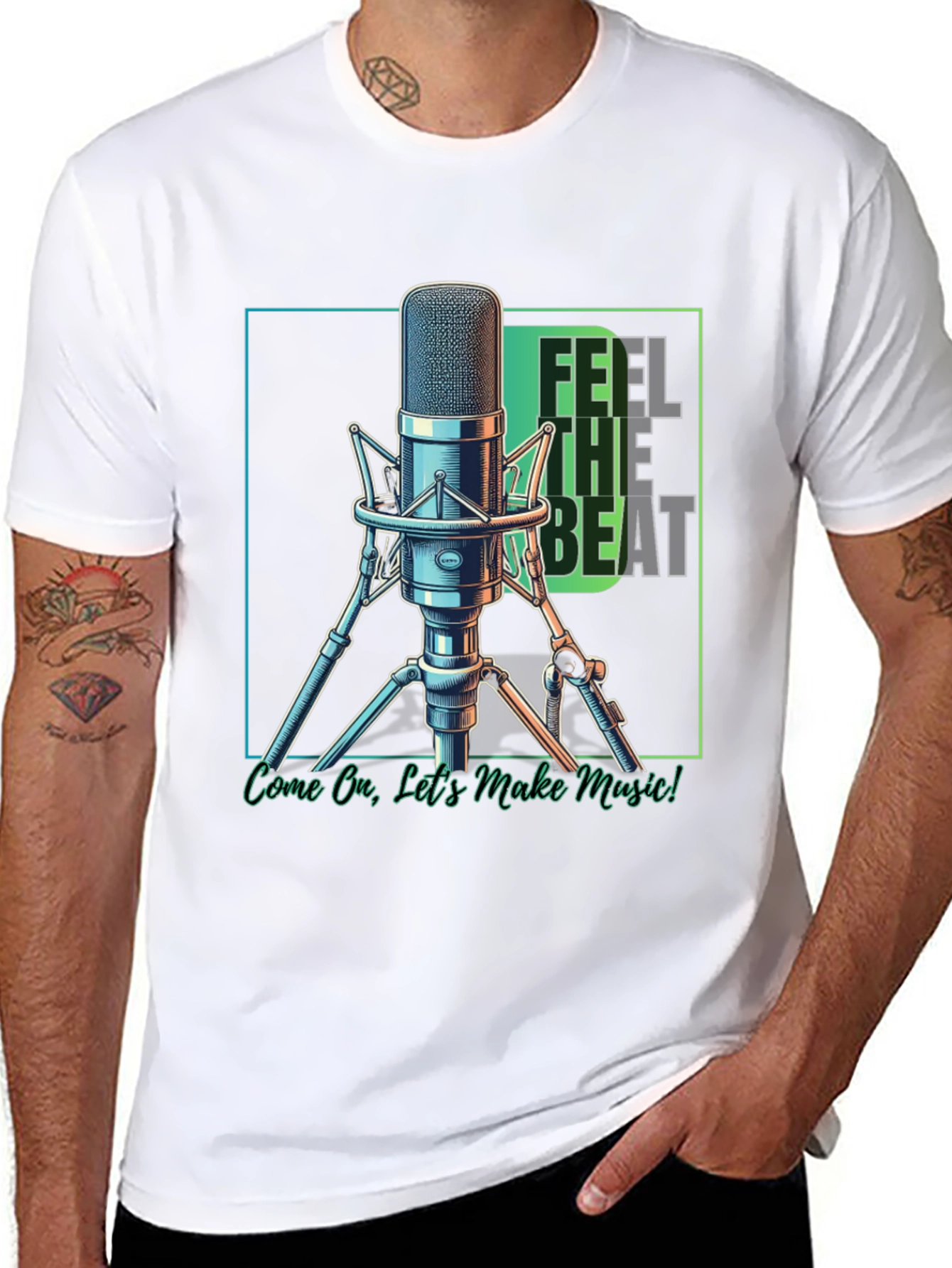Feel the Beat Music T-Shirt