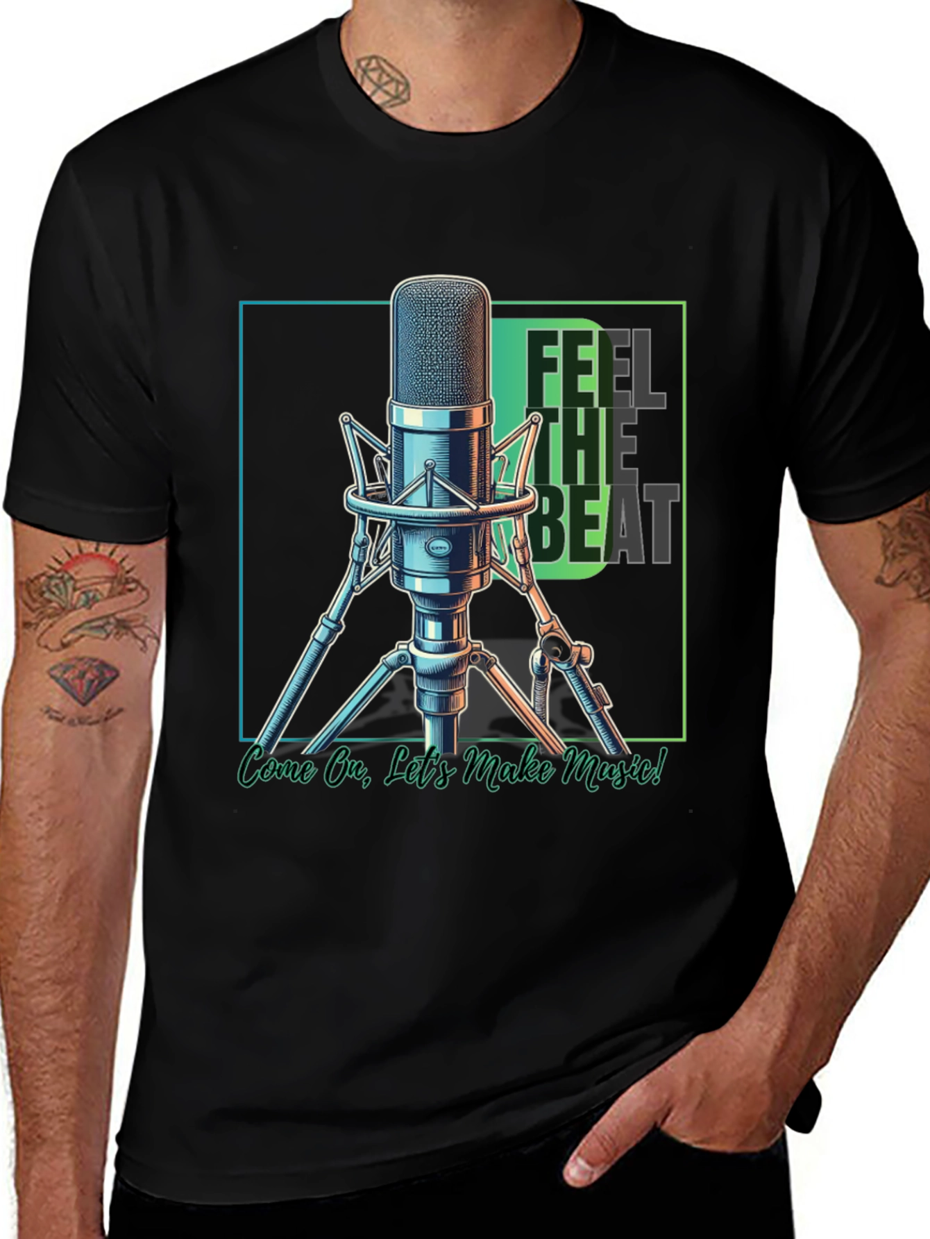 Feel the Beat Music T-Shirt