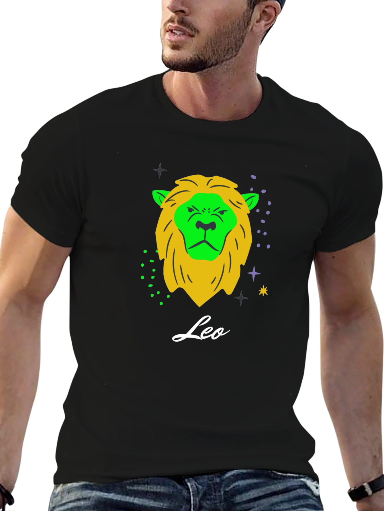 Leo Zodiac T-Shirt: Bold Lion Design