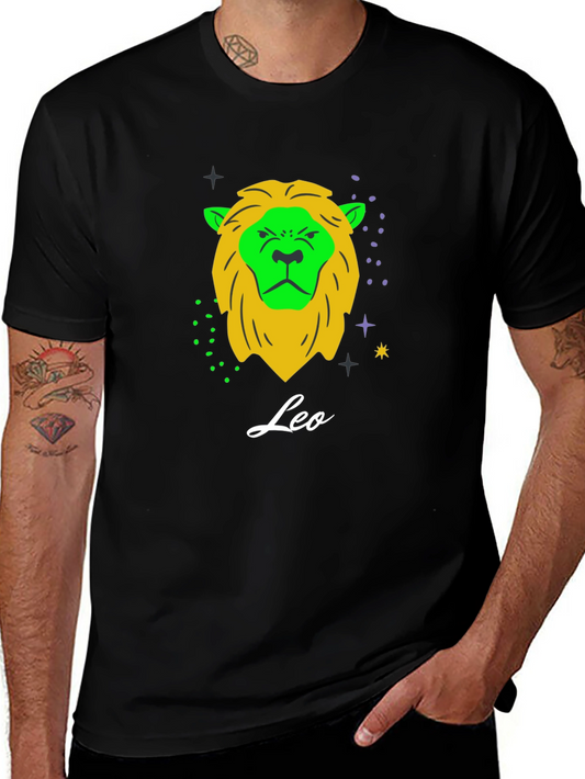 Leo Zodiac T-Shirt: Bold Lion Design