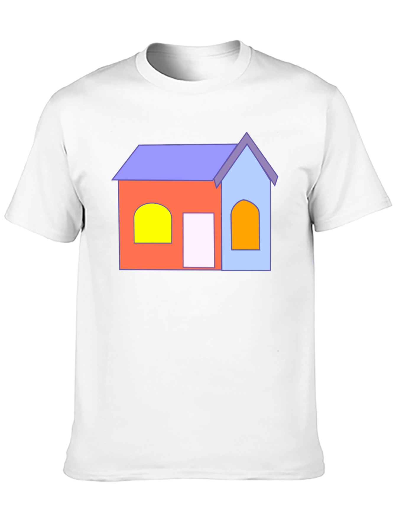 Cartoon House T-Shirt - Fun Graphic Tee