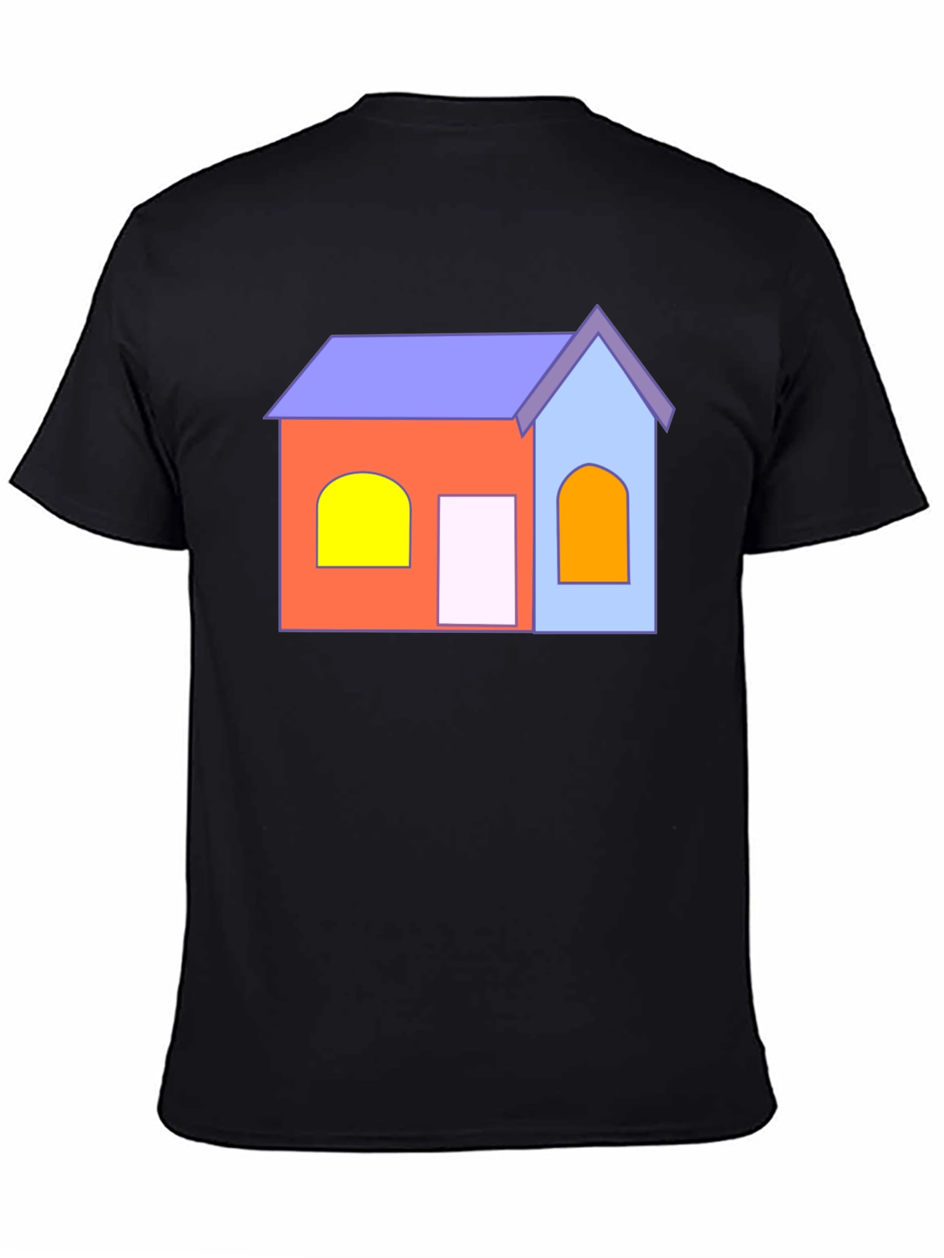 Cartoon House T-Shirt - Fun Graphic Tee