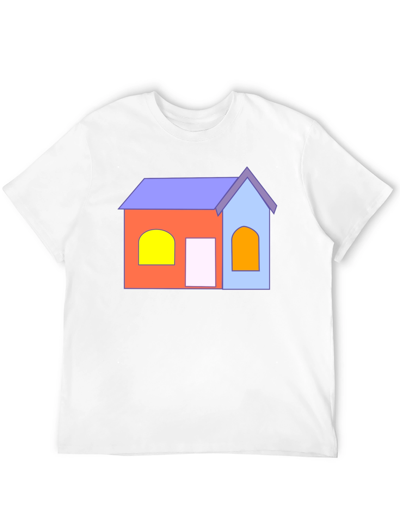 Cartoon House T-Shirt - Fun Graphic Tee