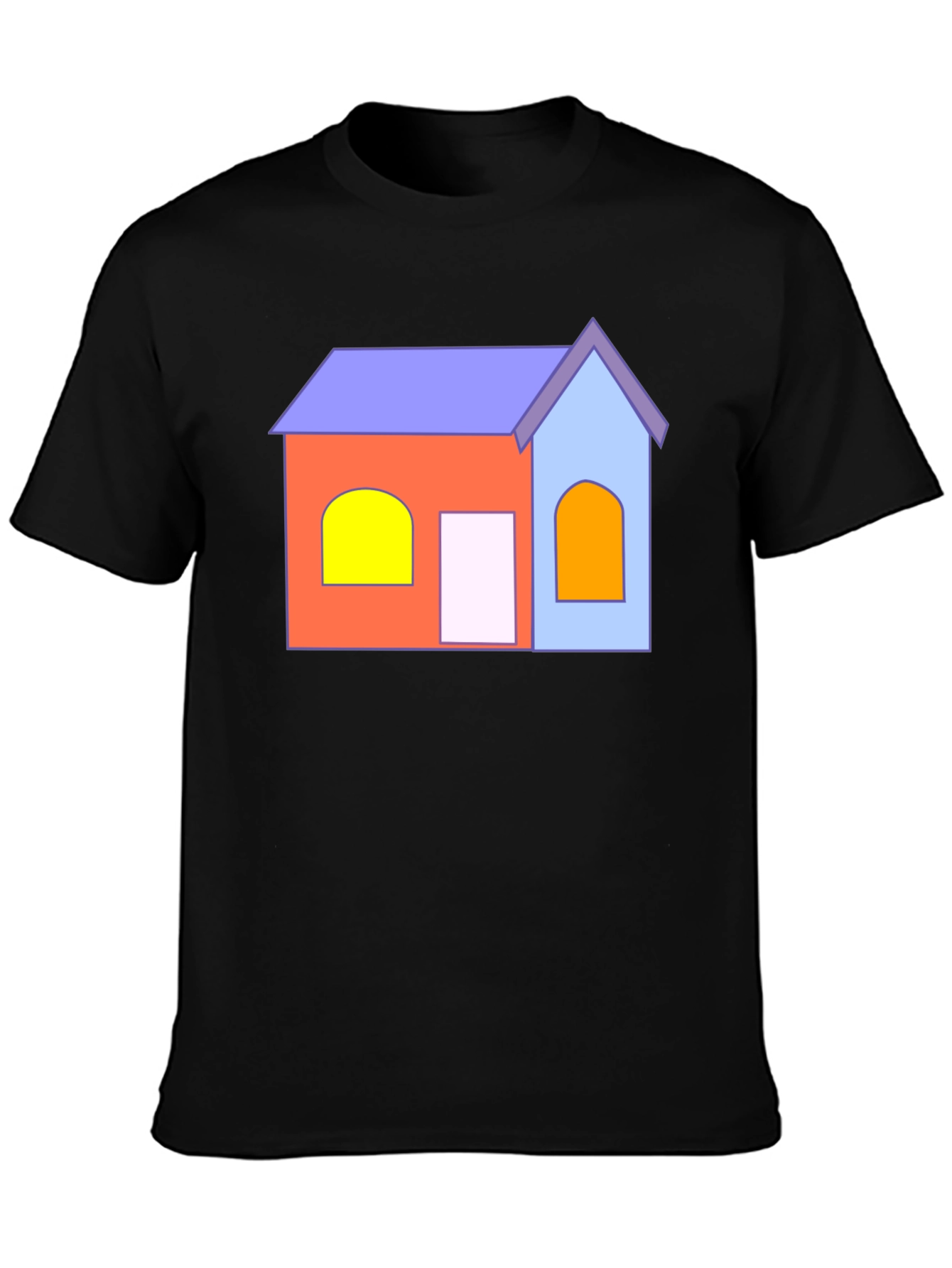 Cartoon House T-Shirt - Fun Graphic Tee