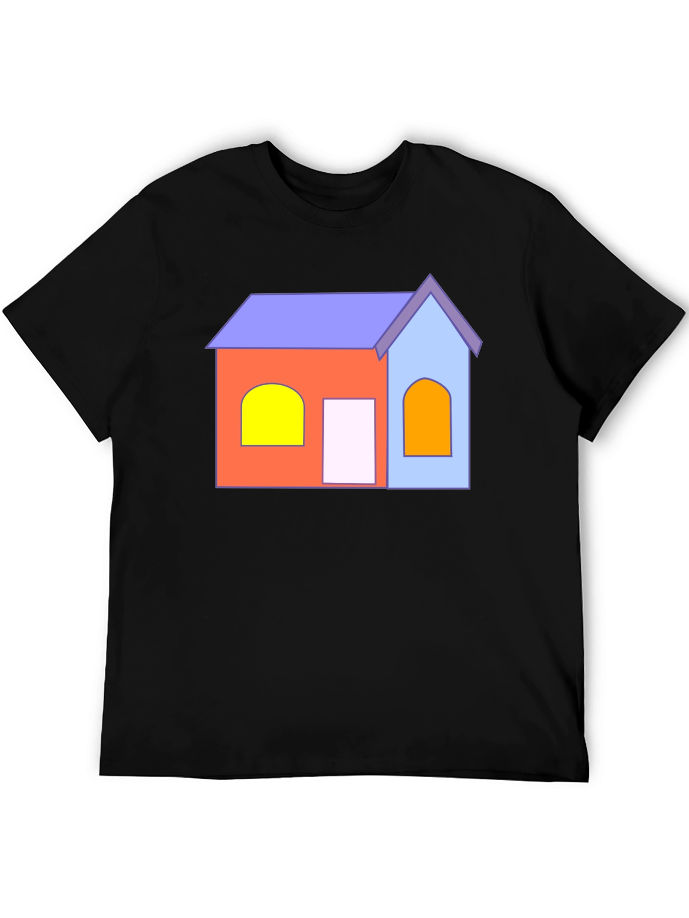 Cartoon House T-Shirt - Fun Graphic Tee
