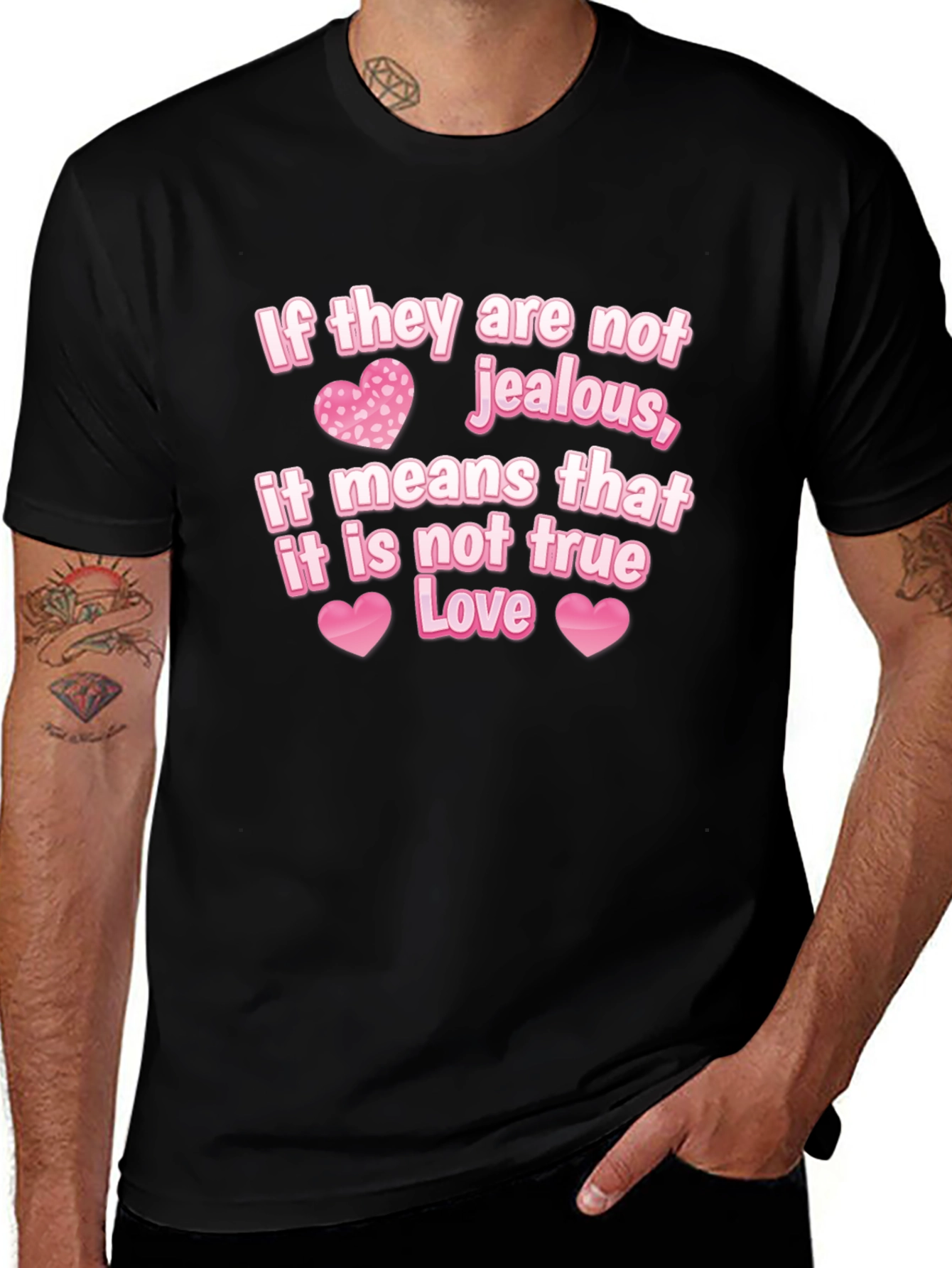 Jealous Love Graphic Tee - Black