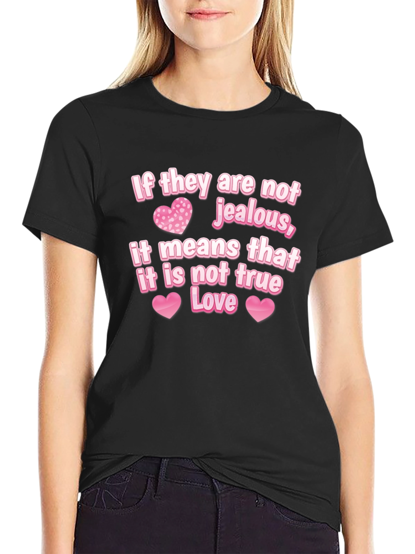 Jealous Love Graphic Tee - Black