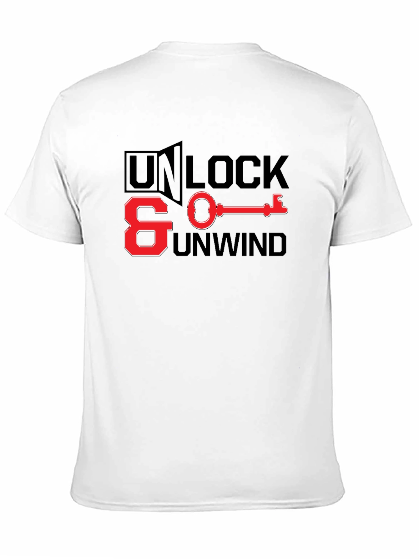 Unlock & Unwind Black Graphic T-Shirt