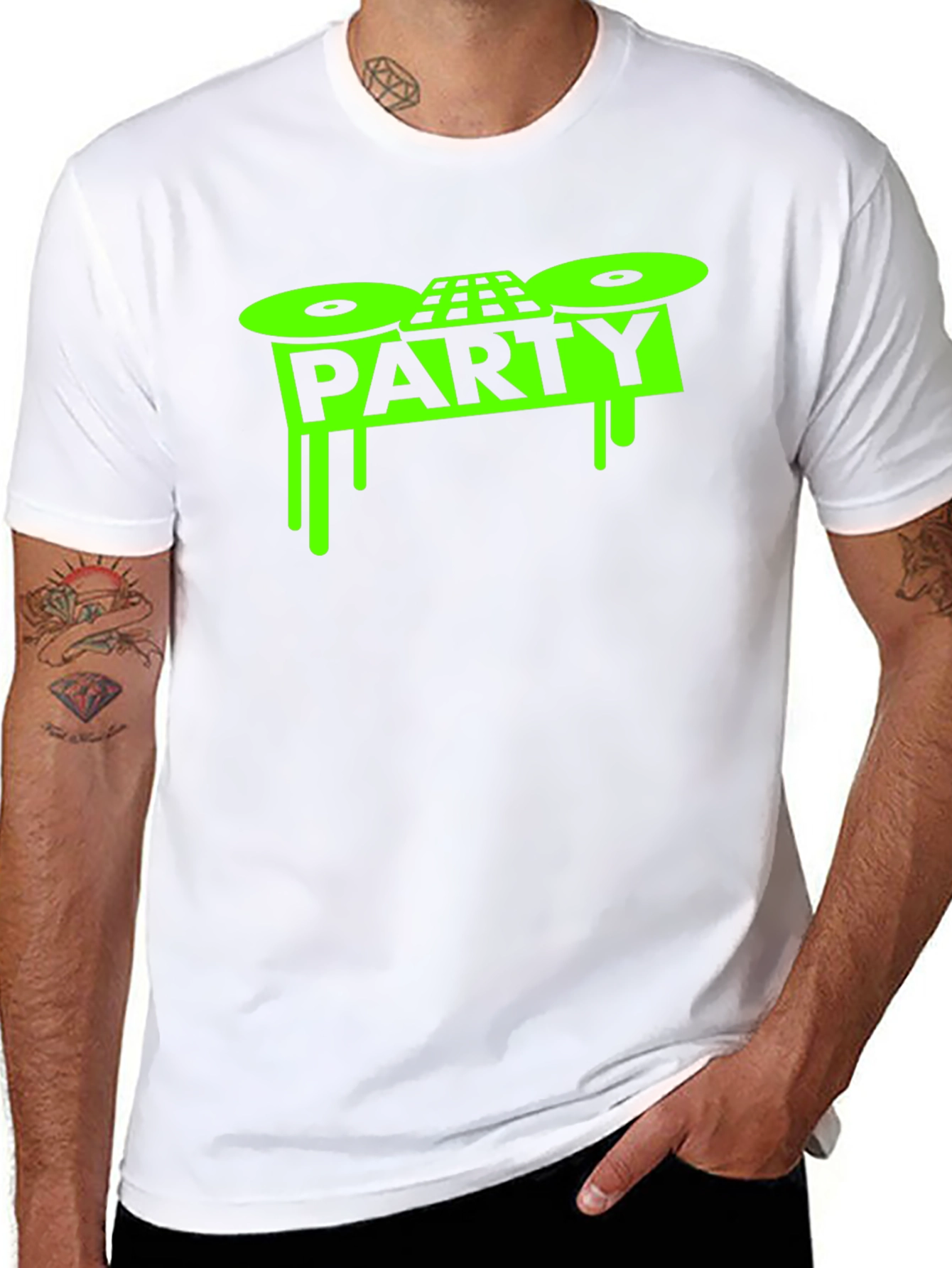 Party DJ Graphic T-Shirt - Black