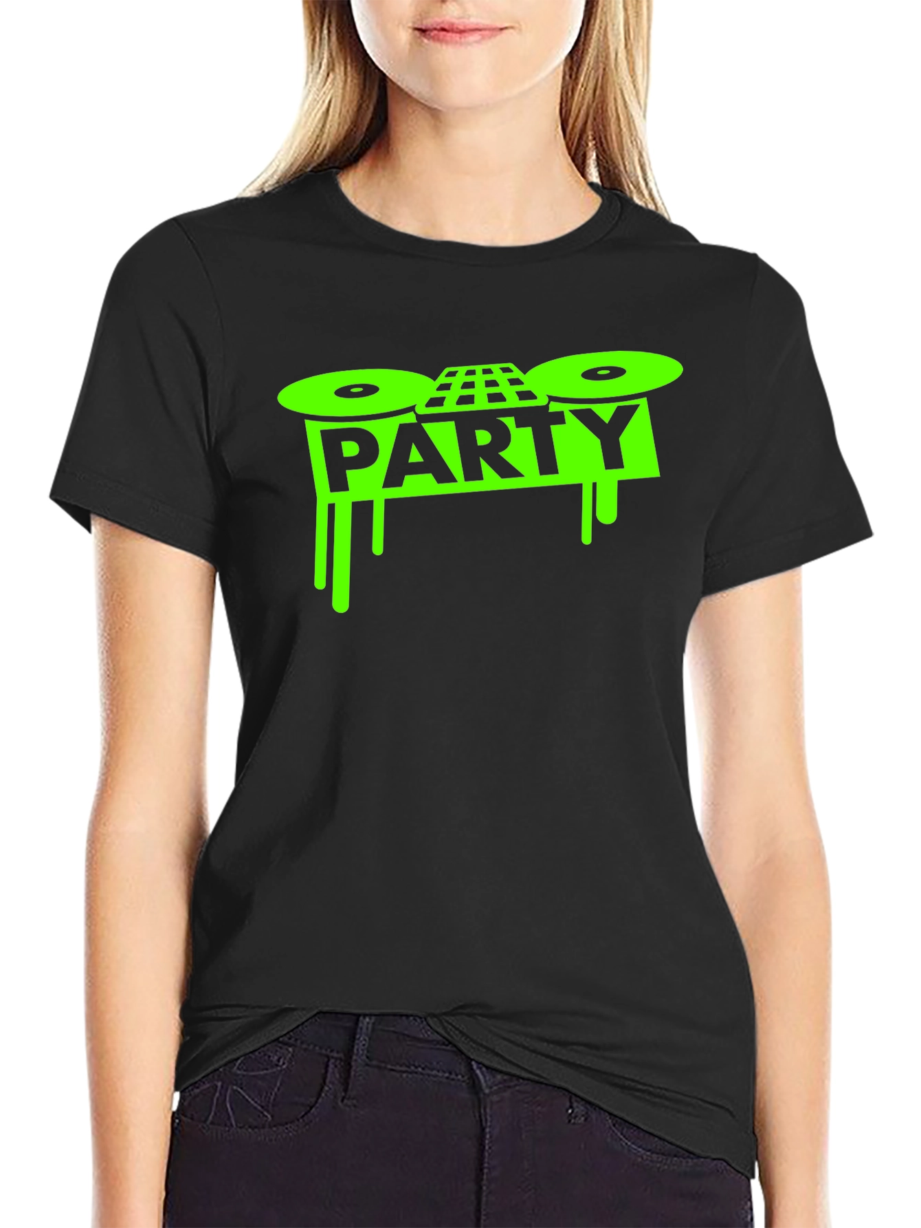 Party DJ Graphic T-Shirt - Black