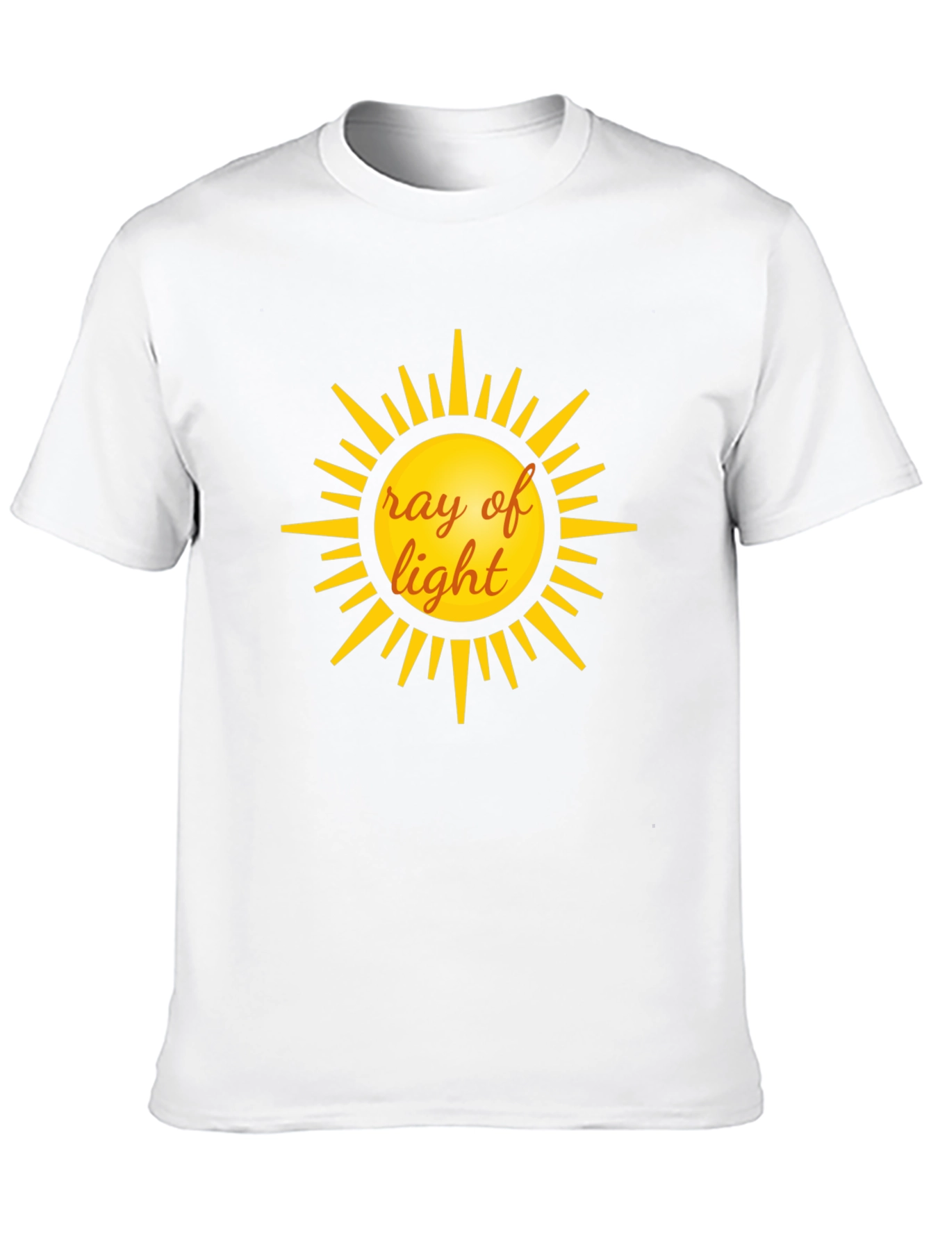 Ray of Light Graphic Tee - Black Cotton T-Shirt
