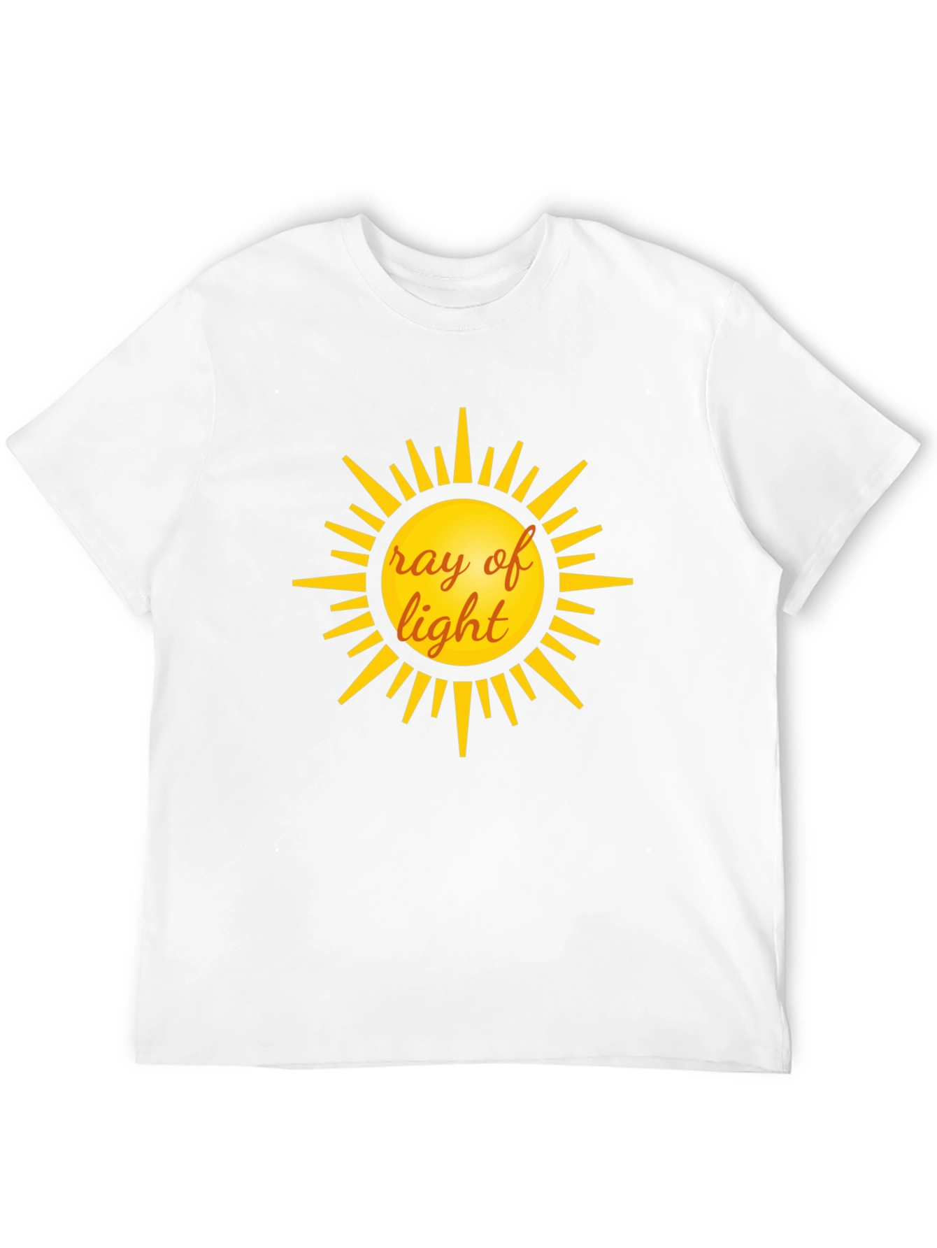 Ray of Light Graphic Tee - Black Cotton T-Shirt