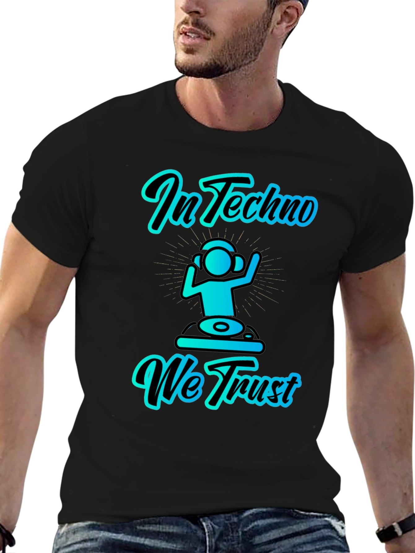 In Techno We Trust Graphic T-Shirt