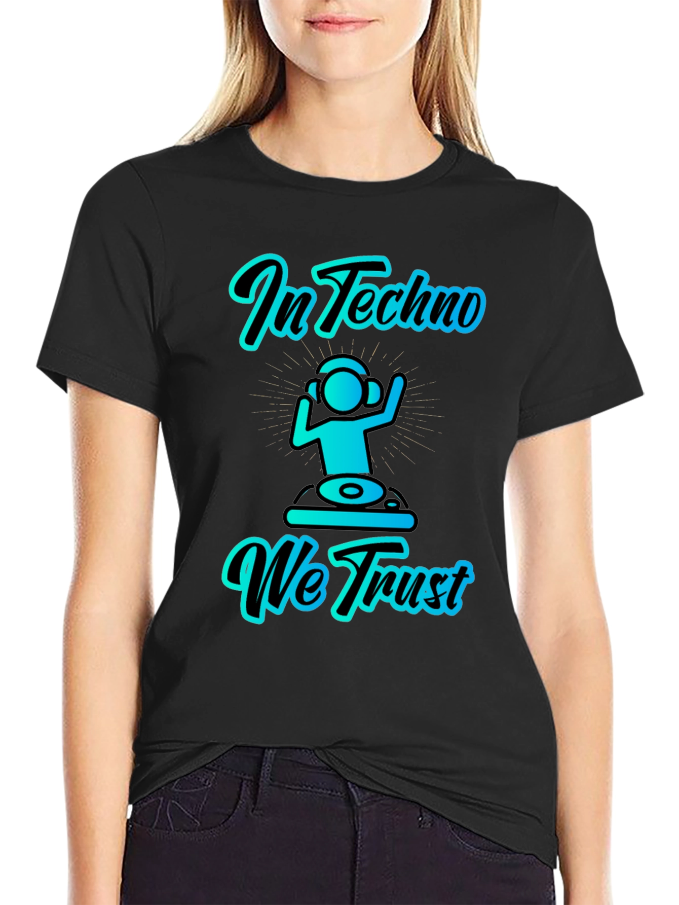 In Techno We Trust Graphic T-Shirt
