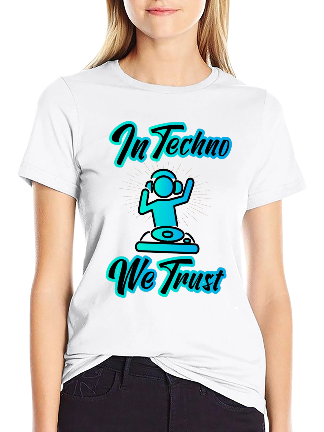In Techno We Trust Graphic T-Shirt