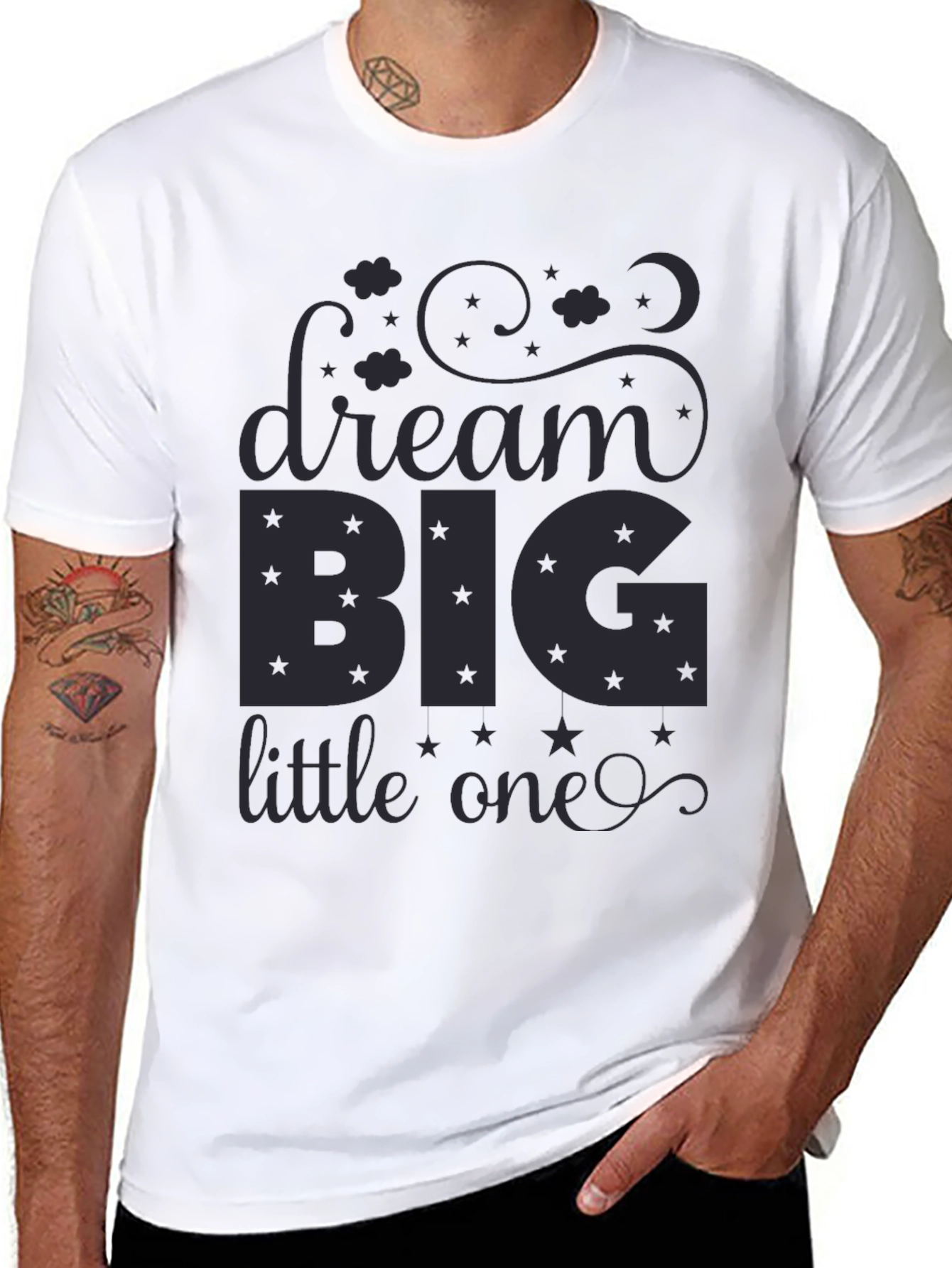 Dream Big Little One Black T-Shirt