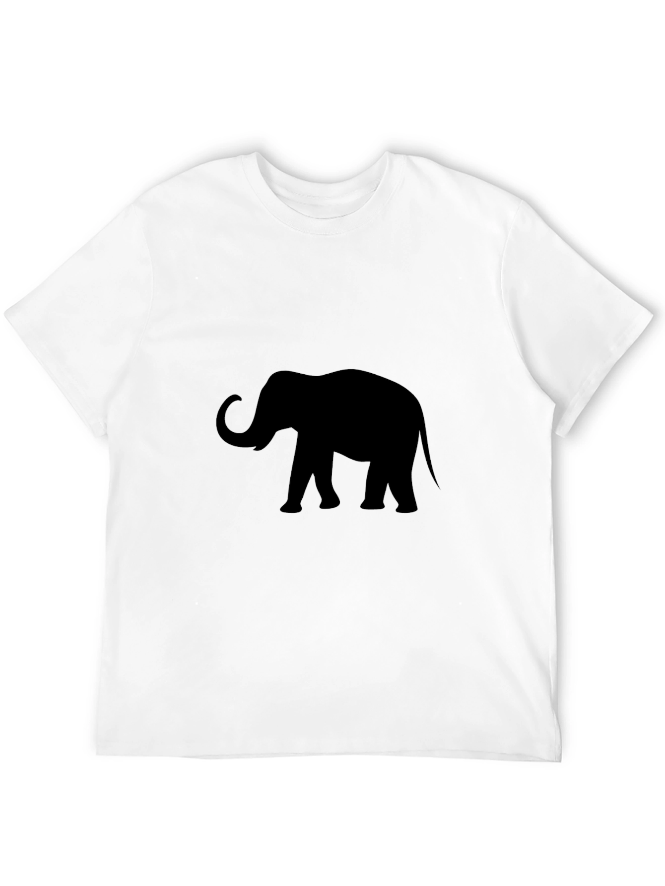 Black Elephant Silhouette T-Shirt