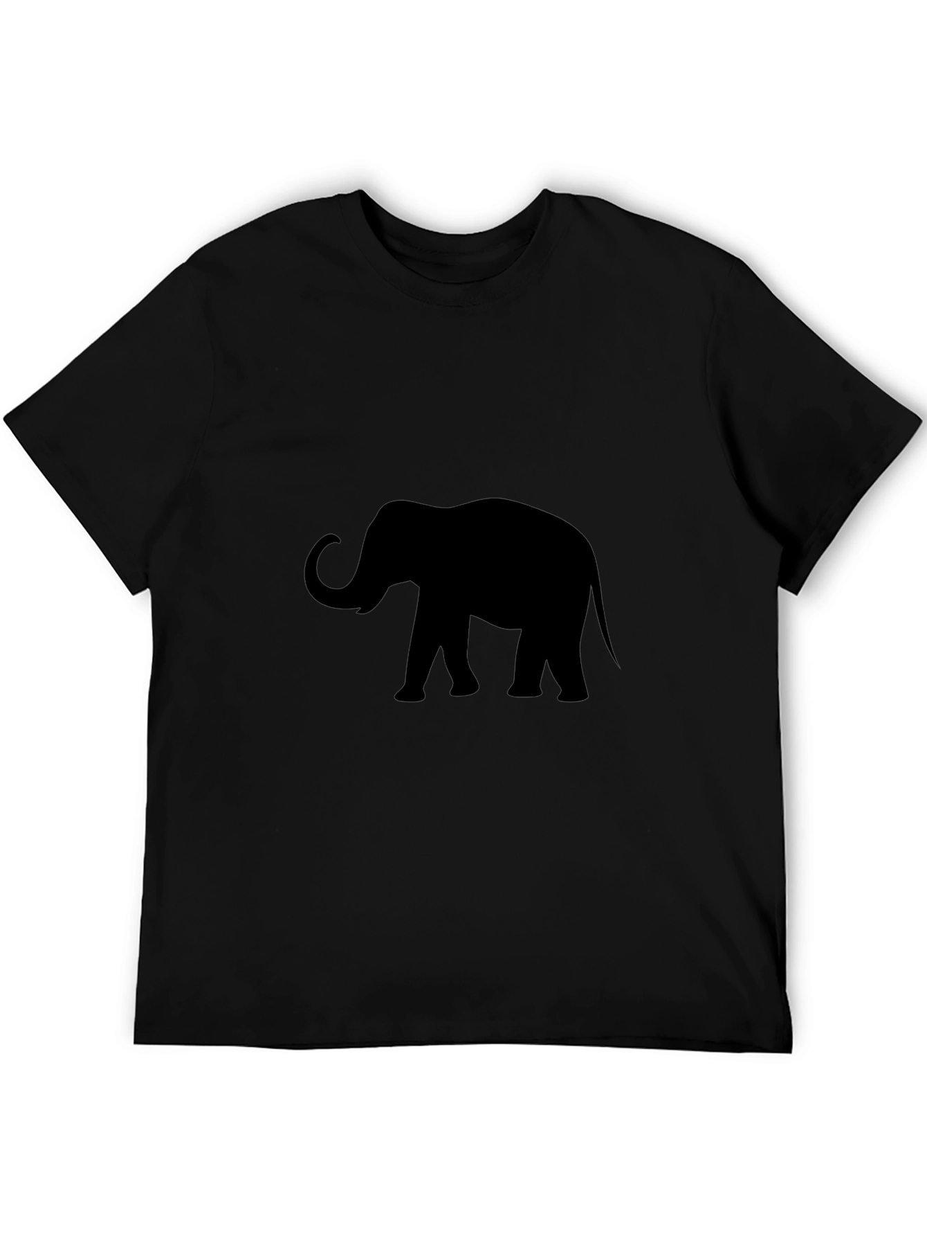 Black Elephant Silhouette T-Shirt