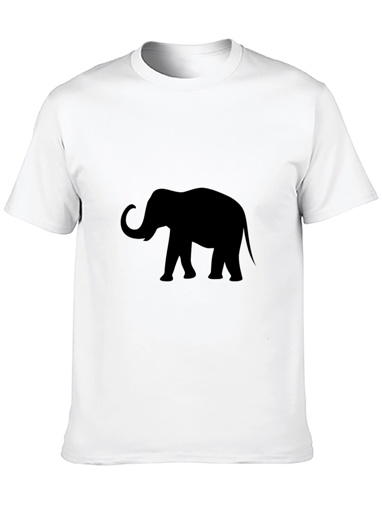 Black Elephant Silhouette T-Shirt