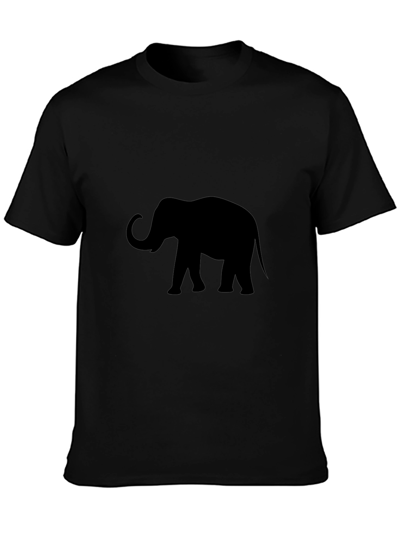 Black Elephant Silhouette T-Shirt