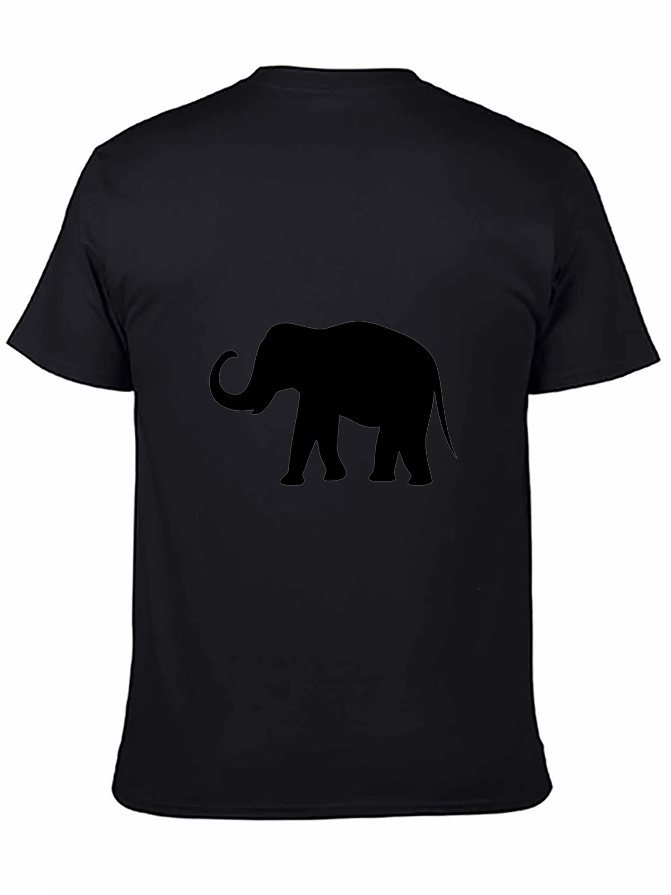 Black Elephant Silhouette T-Shirt