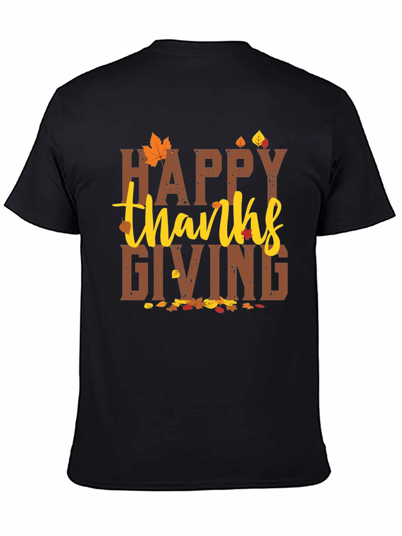 Happy Thanksgiving Graphic Tee - Fall Holiday T-Shirt