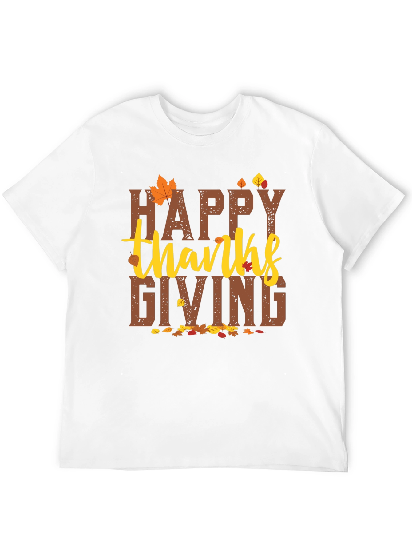 Happy Thanksgiving Graphic Tee - Fall Holiday T-Shirt