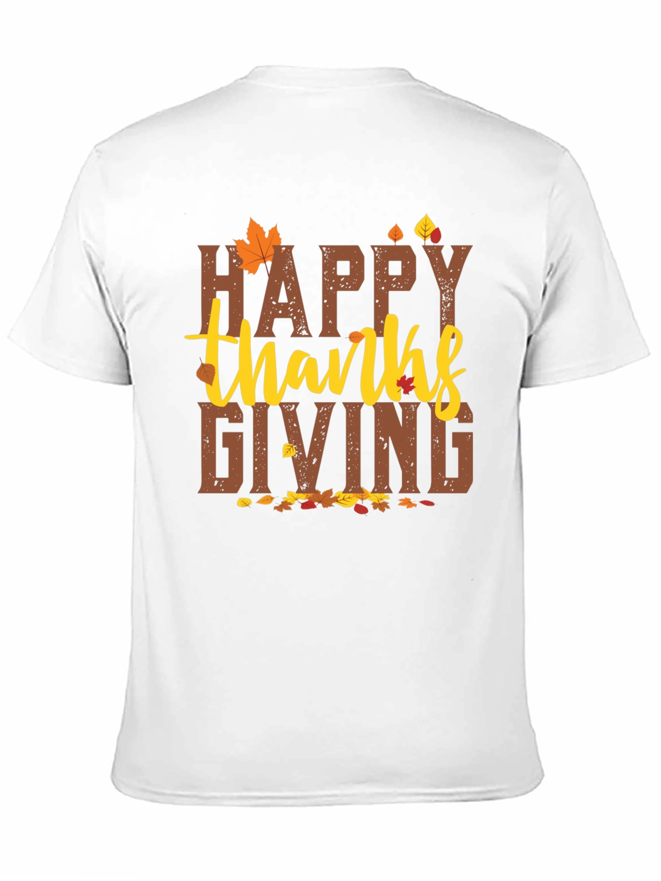 Happy Thanksgiving Graphic Tee - Fall Holiday T-Shirt