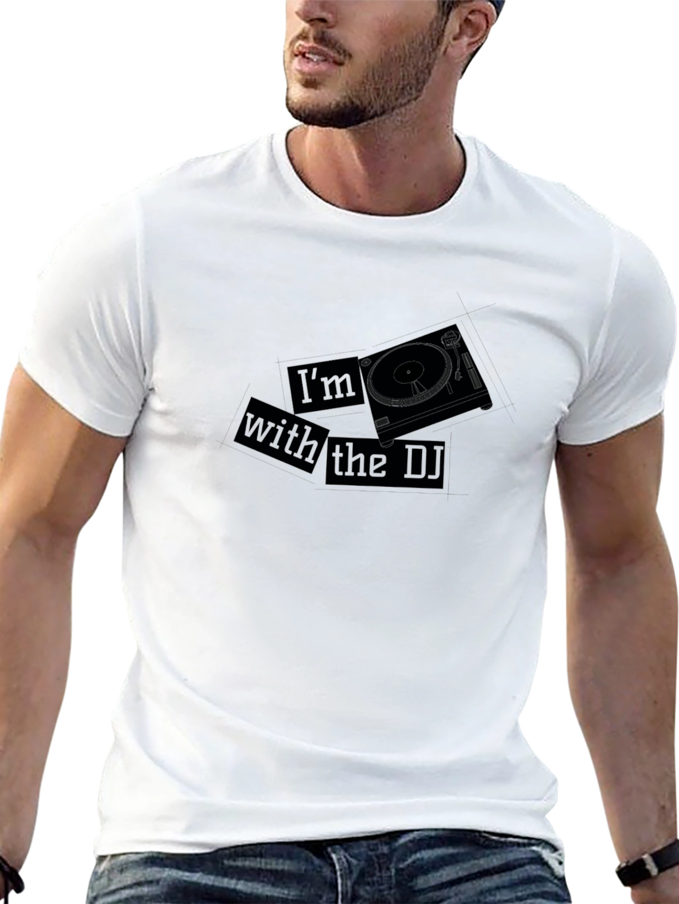 Im with the DJ T-Shirt Black